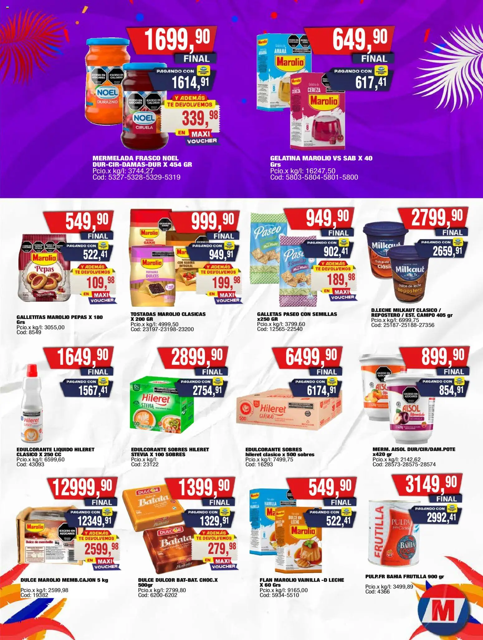 Maxiconsumo ofertas │ válido desde el 16.02.2026 | Página: 7 | Productos: Harina, Batata, Durazno, Frasco