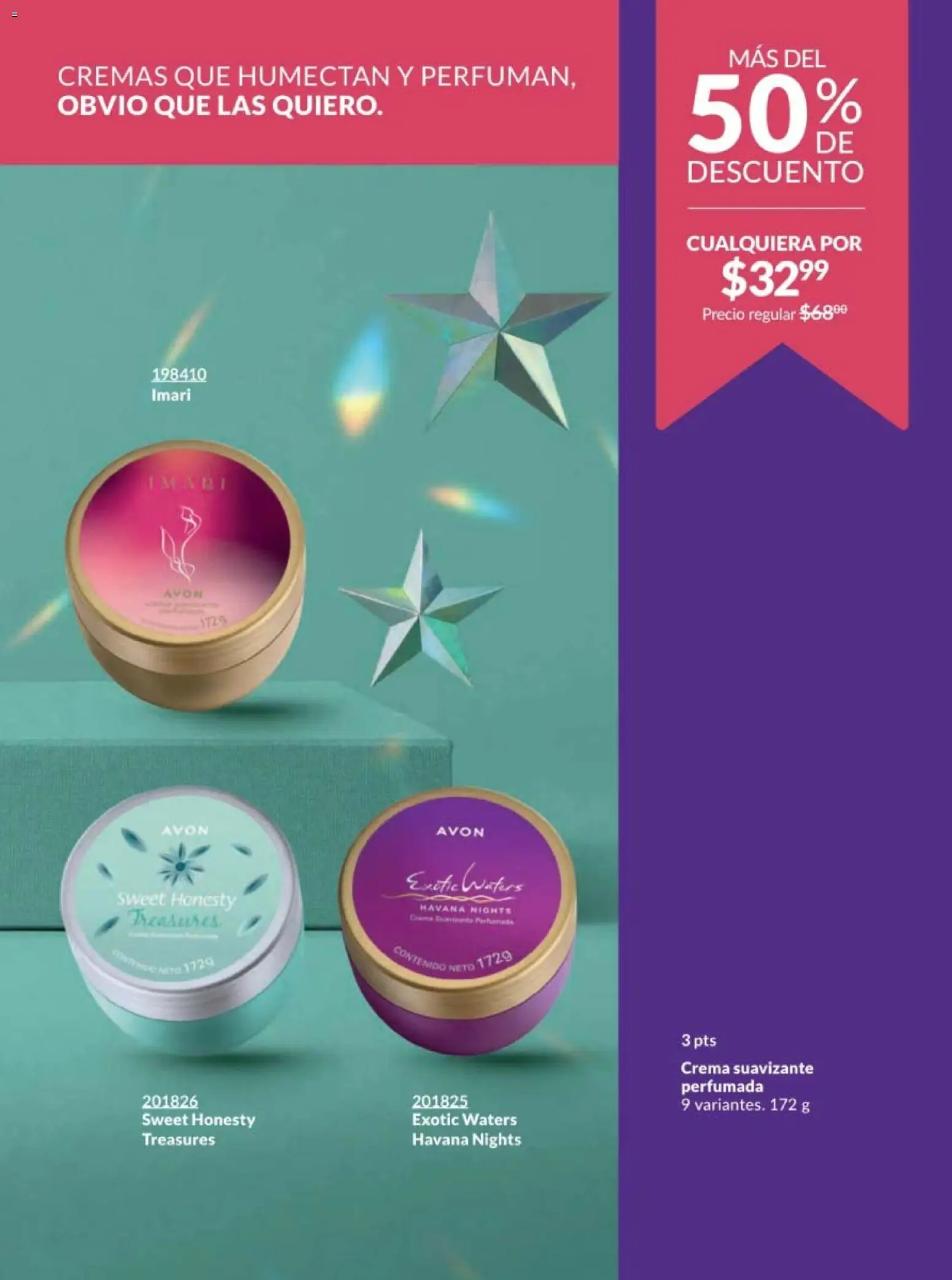 Nuevas ofertas de AVON válidas en toda la República Mexicana desde el 07.11.2025. ¡Encuentra las mejores ofertas en AVON campaña 17 2025! | Página: 77 | Productos: Crema, Suavizante