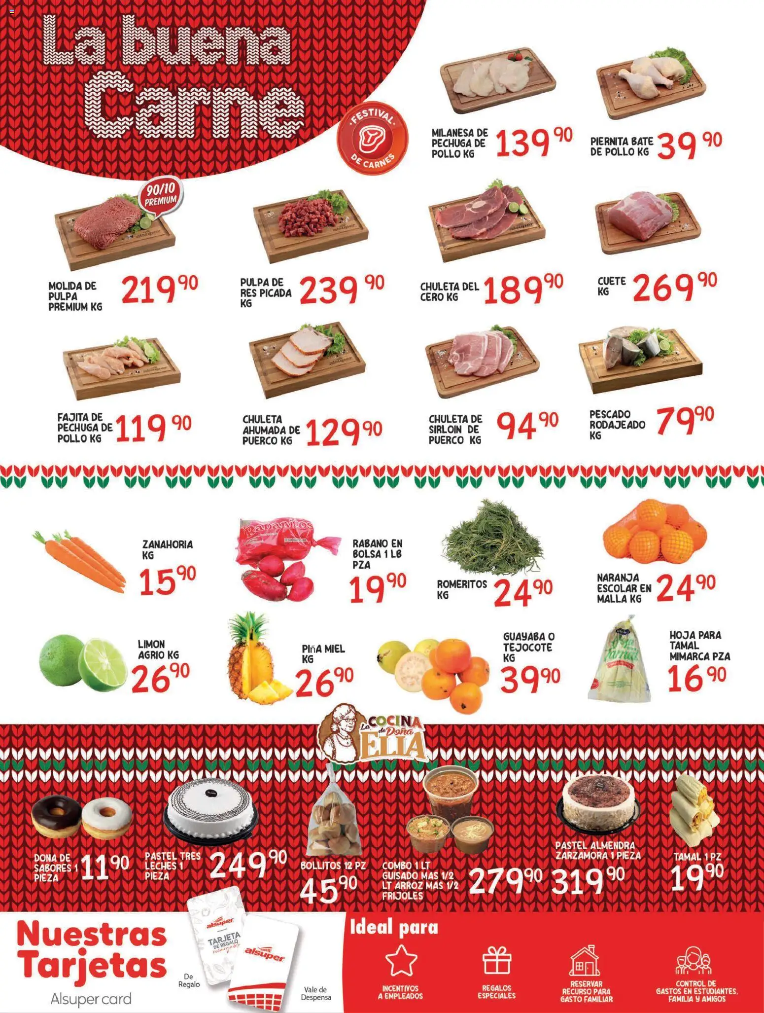 Nuevas ofertas de Alsuper válidas en toda la República Mexicana desde el 16.12.2025. ¡Encuentra las mejores ofertas en Alsuper folleto Chihuahua Capital! | Página: 6 | Productos: Milanesa, Piña, Cocina, Zanahoria