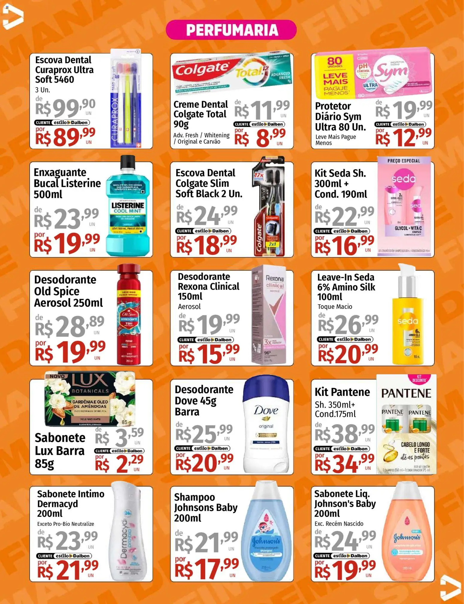 Supermercado Dalben Folheto - válido de 20.02.2026 | Página: 14 | Produtos: Creme dental colgate total, Óleo, Rexona, Amêndoas
