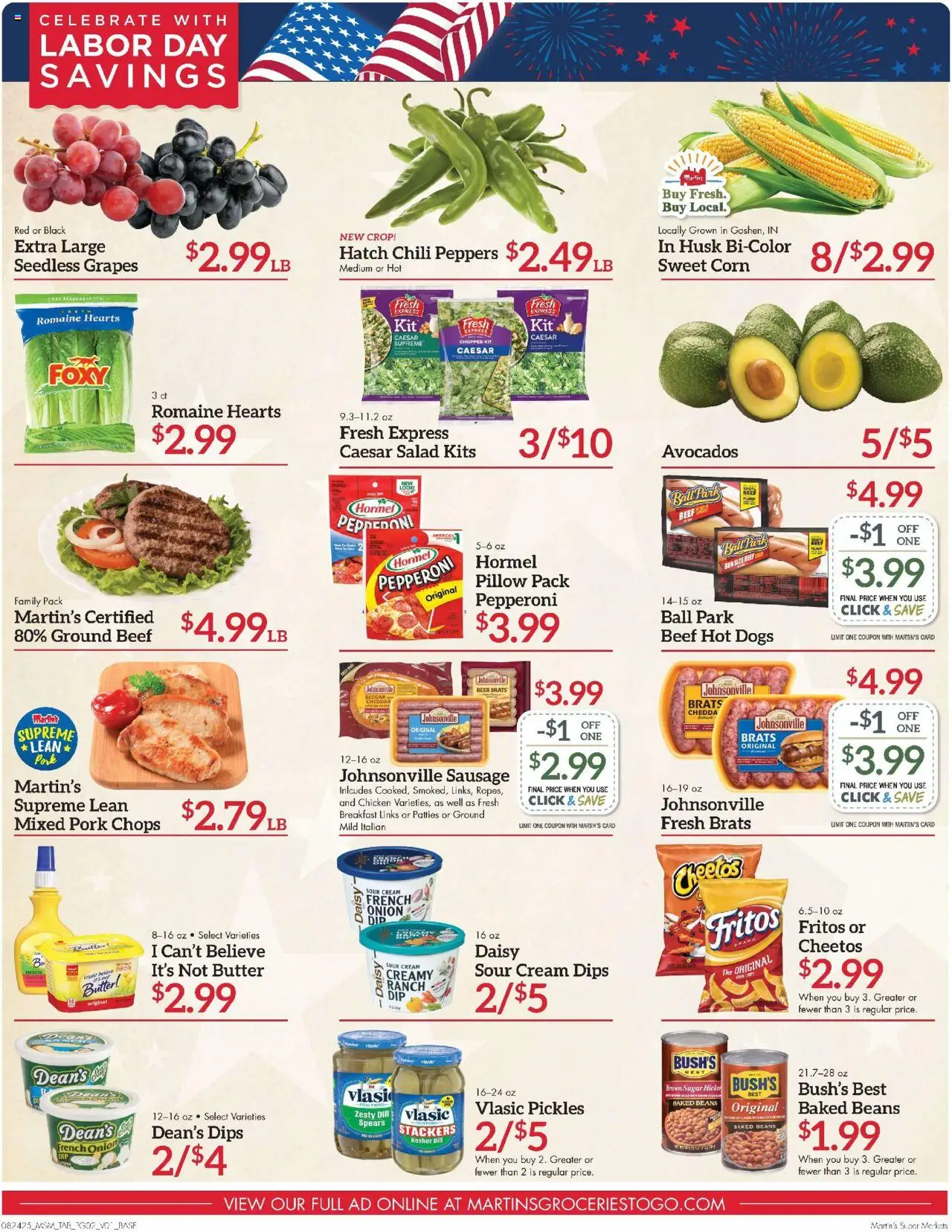 Martin’s Weekly Ad - valid from 24.08.2025 | Page: 2 | Products: Romaine, Beer, Beef, Dill
