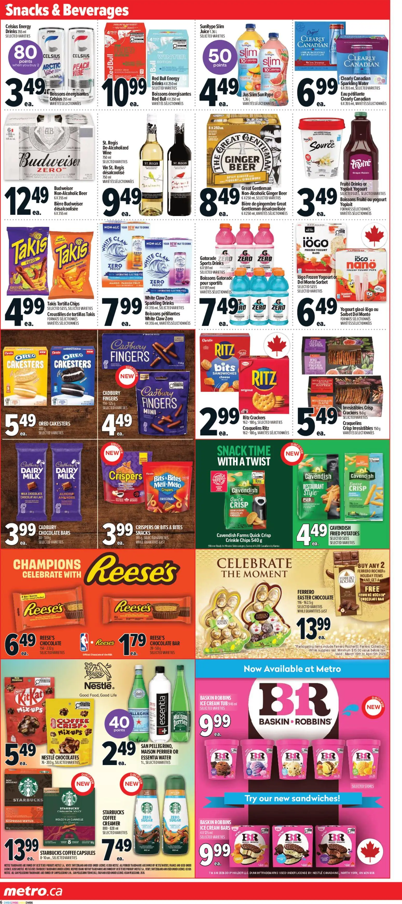 Metro flyer valid from 19.03.2026 | Page: 11 | Products: Potatoes, Cheese, Chocolate, Wine