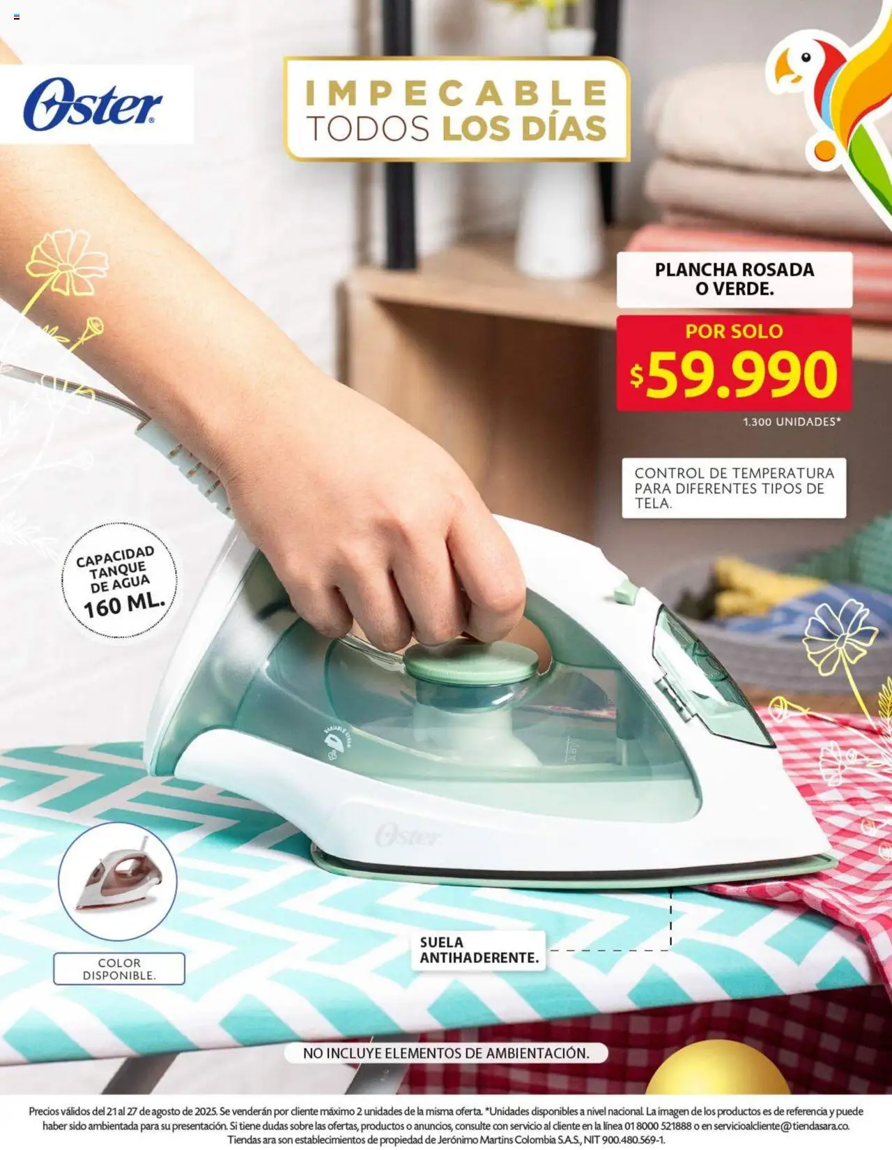 Ara revista - valida desde el 21.08.2025 | Página: 16 | Productos: Agua, Plancha, Sobre