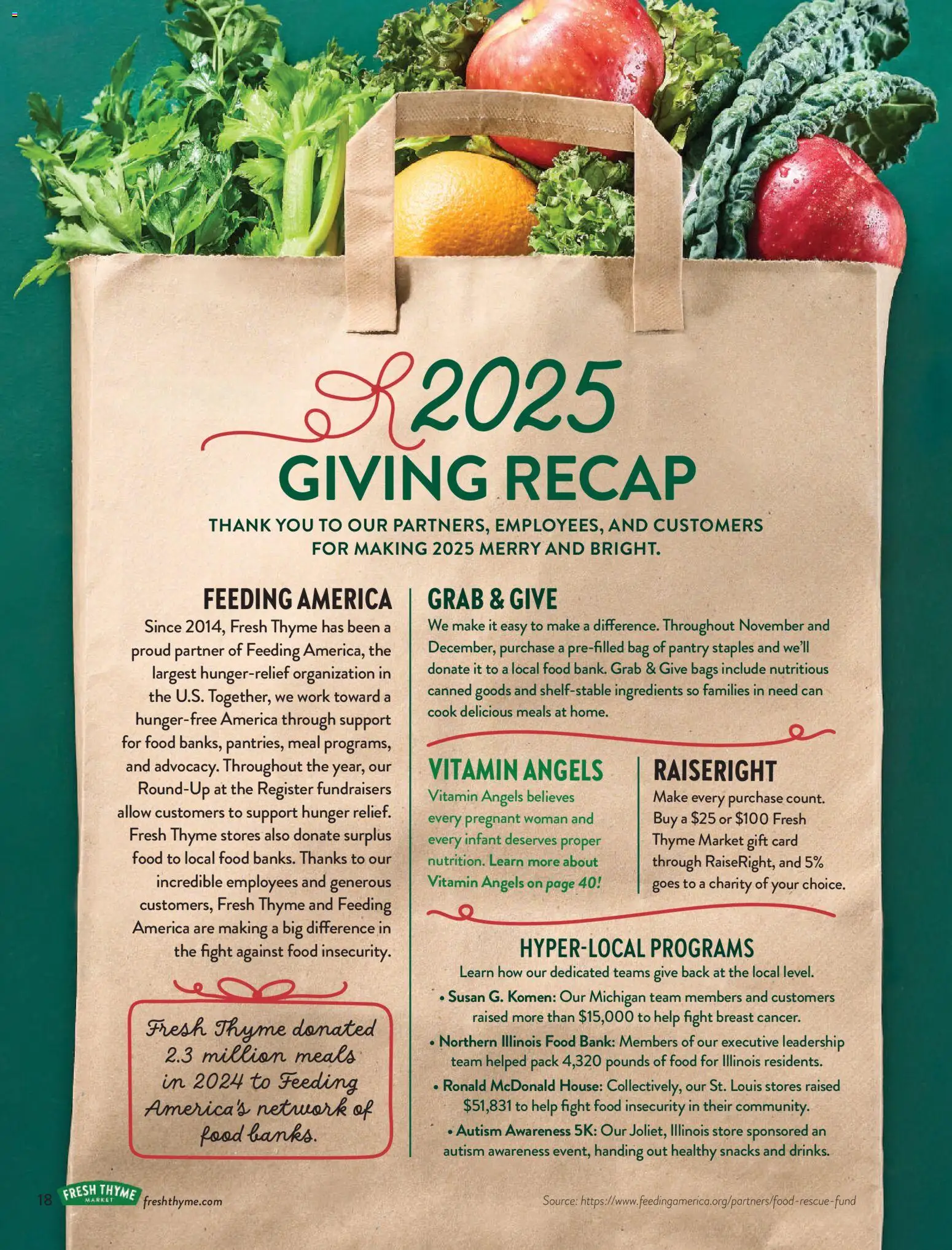 Fresh Thyme Magazine Holiday 2025 - valid from 15.11.2025 | Page: 20 | Products: Vitamin, Bag