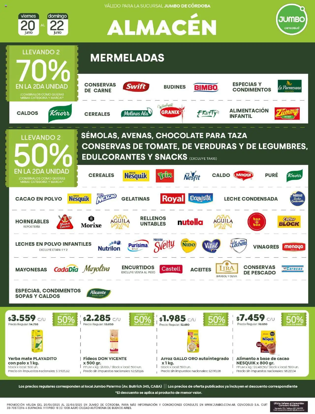 Jumbo ofertas │ válido desde el 20.06.2025 | Página: 2 | Productos: Cocina, Peso, Yerba, Polvo