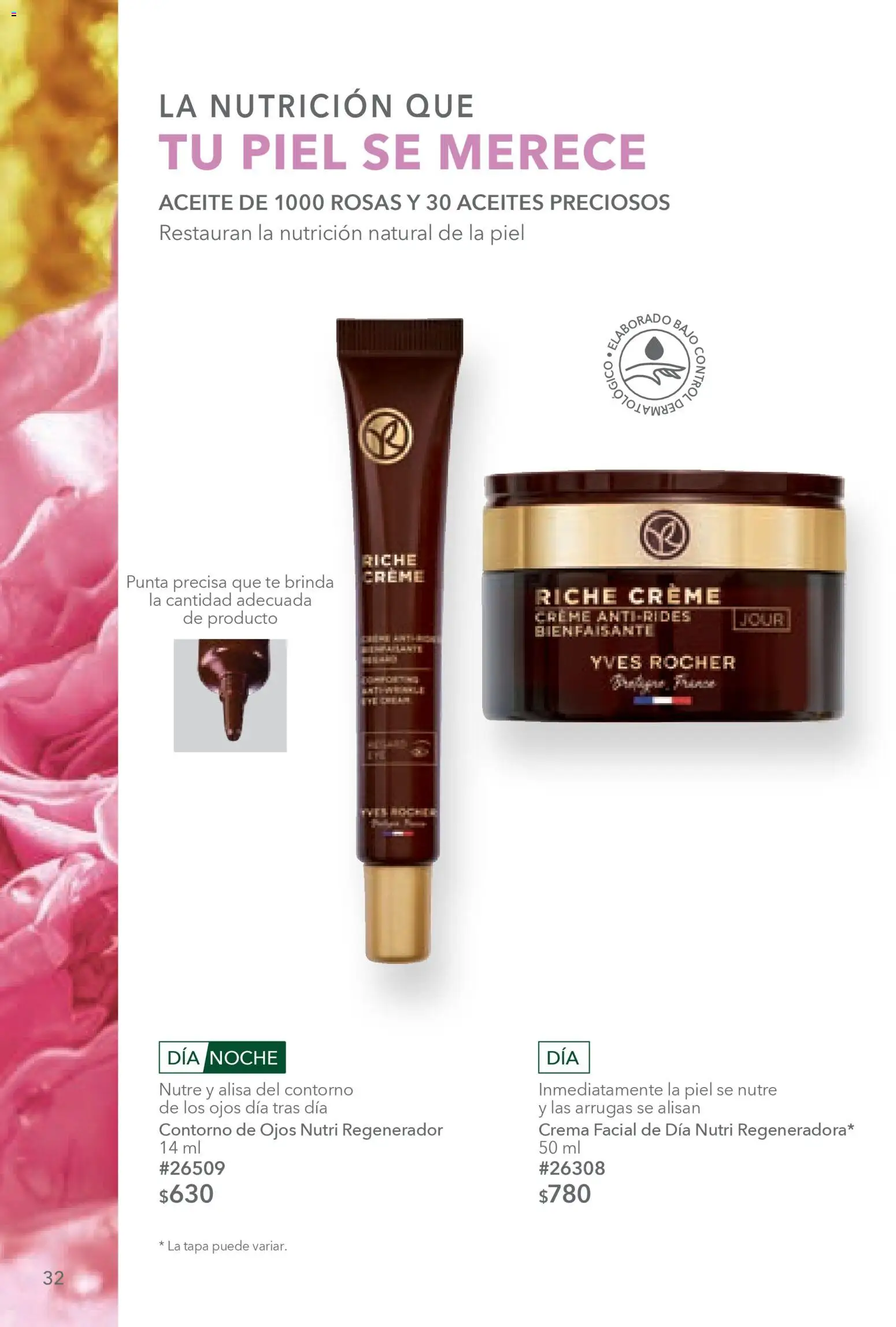 Nuevas ofertas de Yves Rocher válidas en toda la República Mexicana desde el 03.03.2026. ¡Encuentra las mejores ofertas en Yves Rocher campaña 4 2026! | Página: 32 | Productos: Contorno de ojos, Crema, Contorno, Té