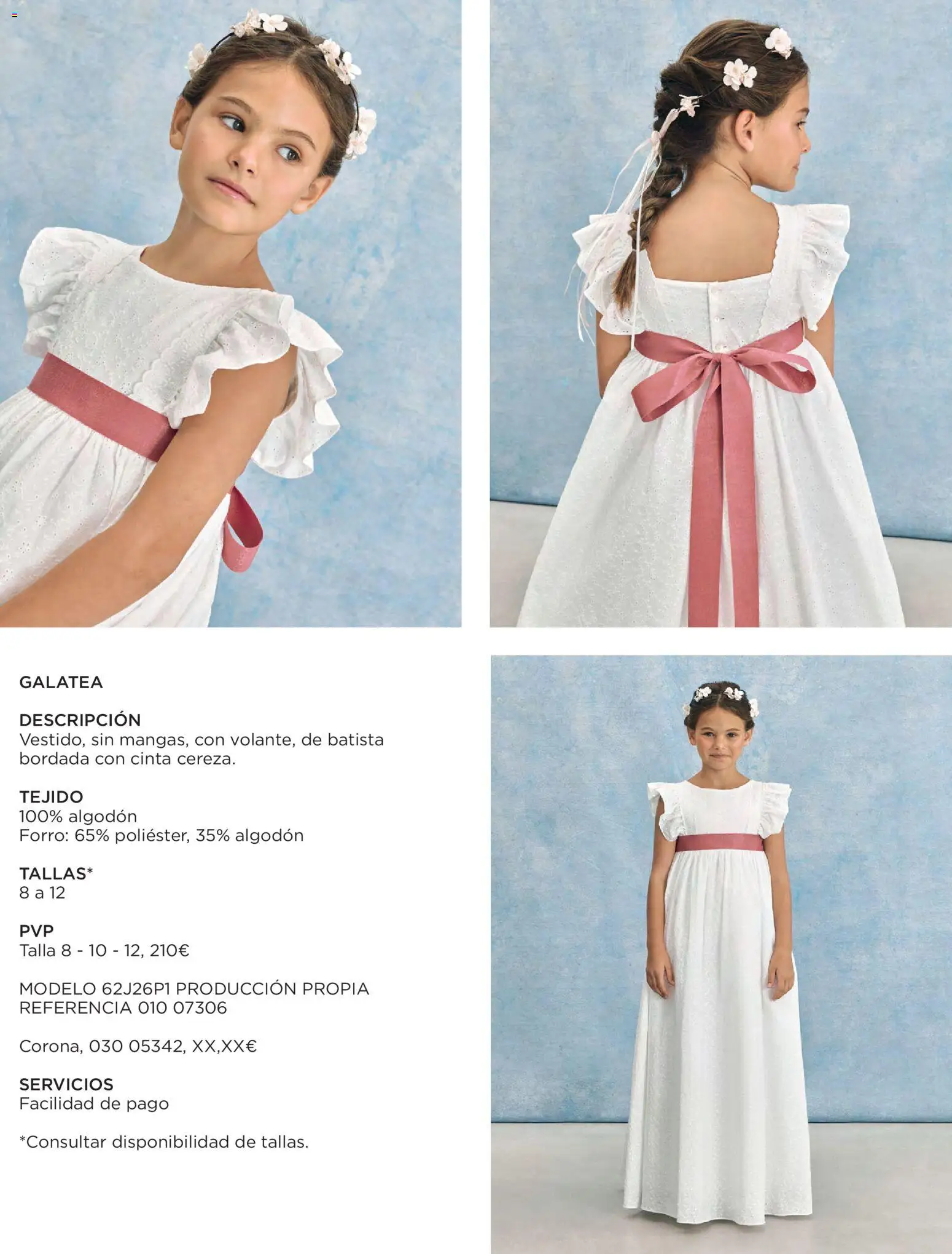 Nuevas ofertas de El Corte Inglés válidas en toda la República Mexicana desde el 20.11.2025. ¡Encuentra las mejores ofertas en El Corte Inglés catálogo Comuniones 2026! | Página: 47 | Productos: Algodón, Cinta