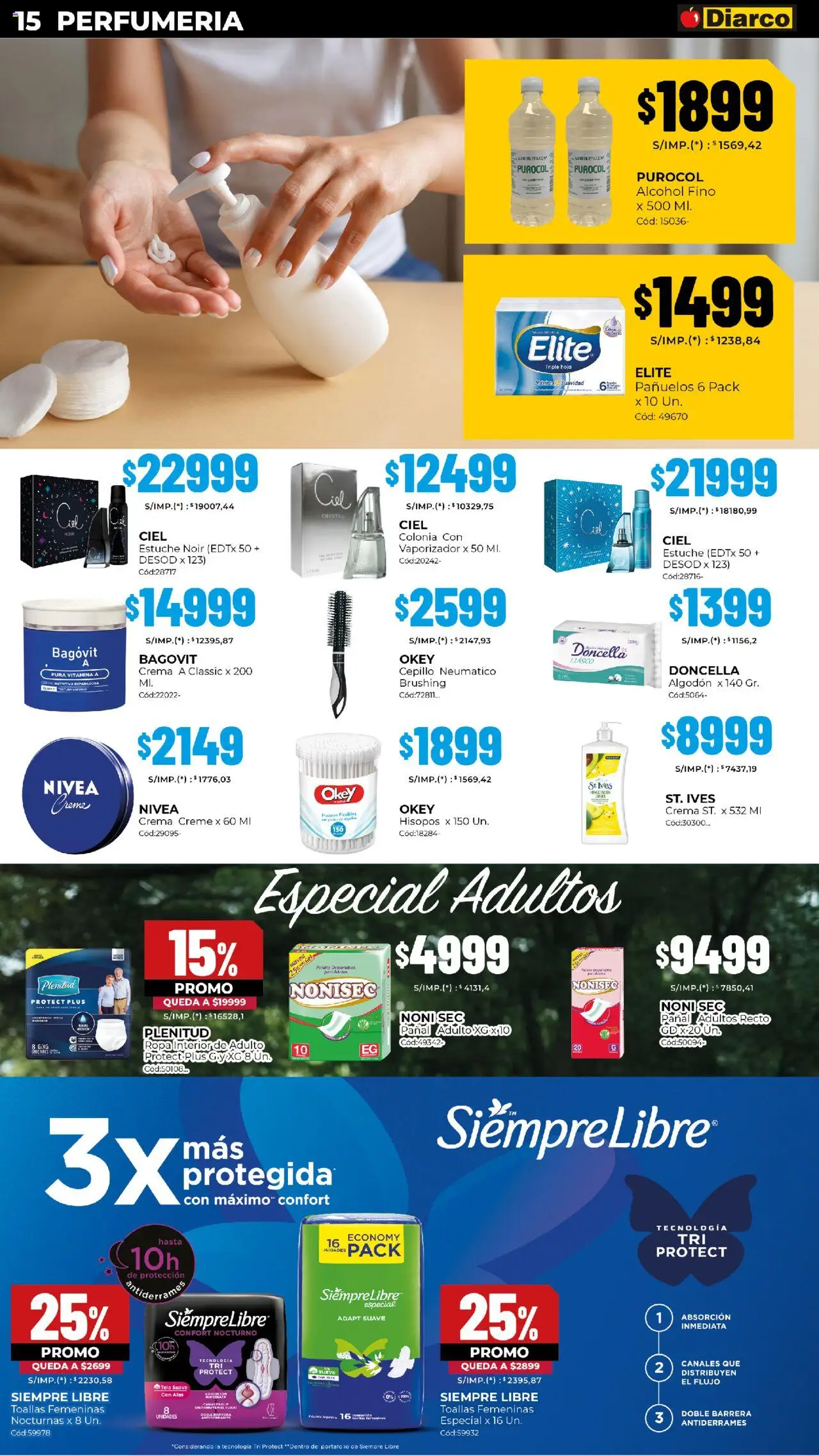 Diarco ofertas │ válido desde el 13.10.2025 | Página: 15 | Productos: Algodón, Ropa, Ropa interior, Estuche