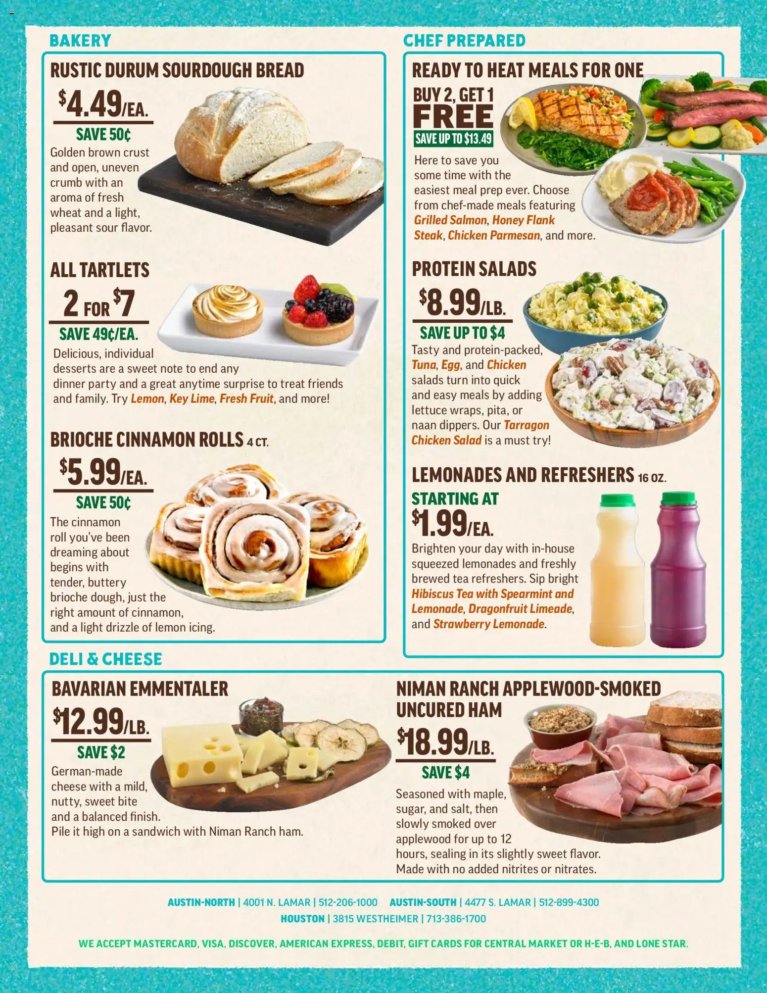 Central Market Weekly Ad - valid from 18.03.2026 | Page: 6 | Products: Bakery, Bread, Ham, Salad