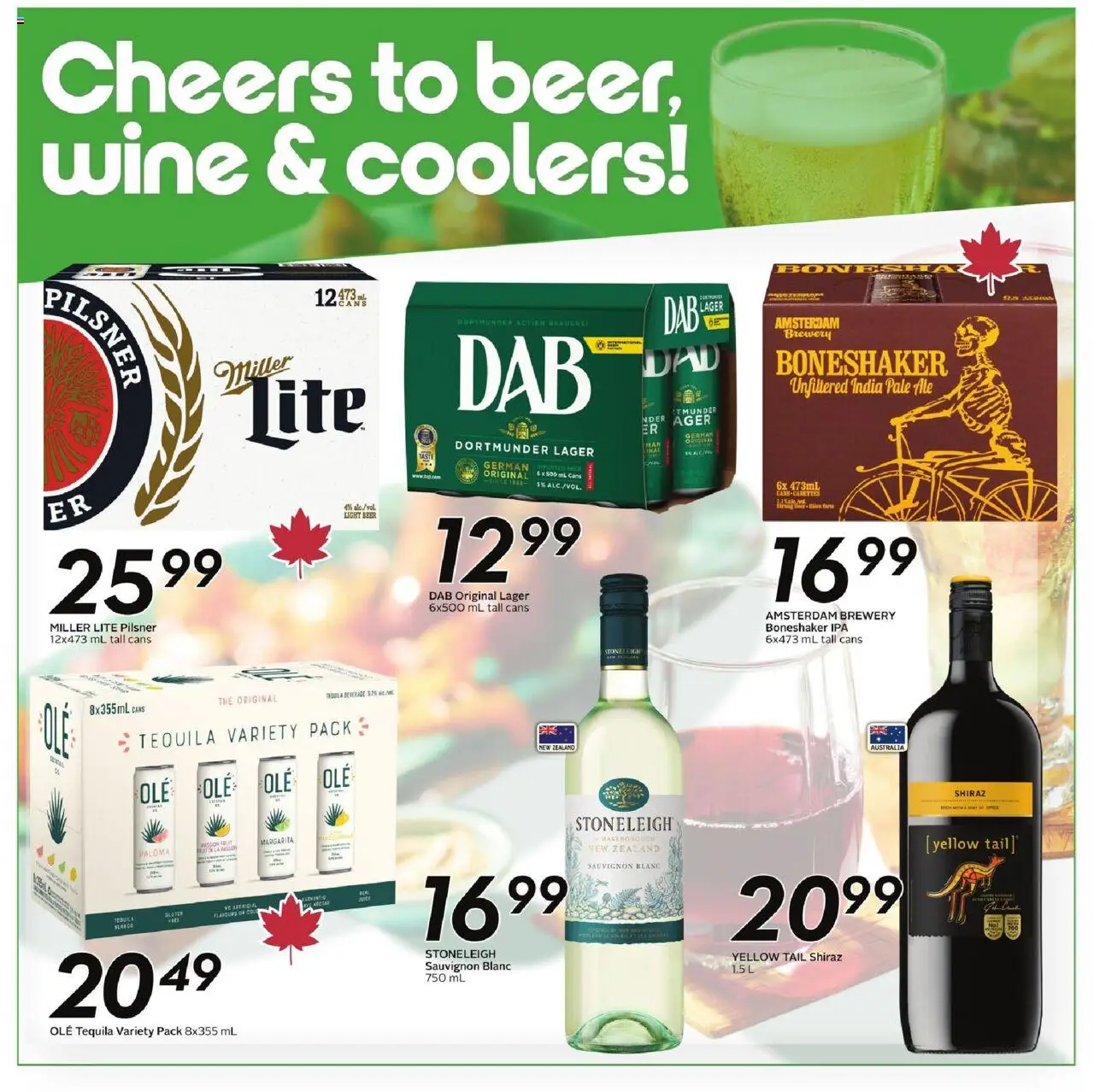 Sobeys flyer valid from 16.10.2025 | Page: 14 | Products: Wine, Beer