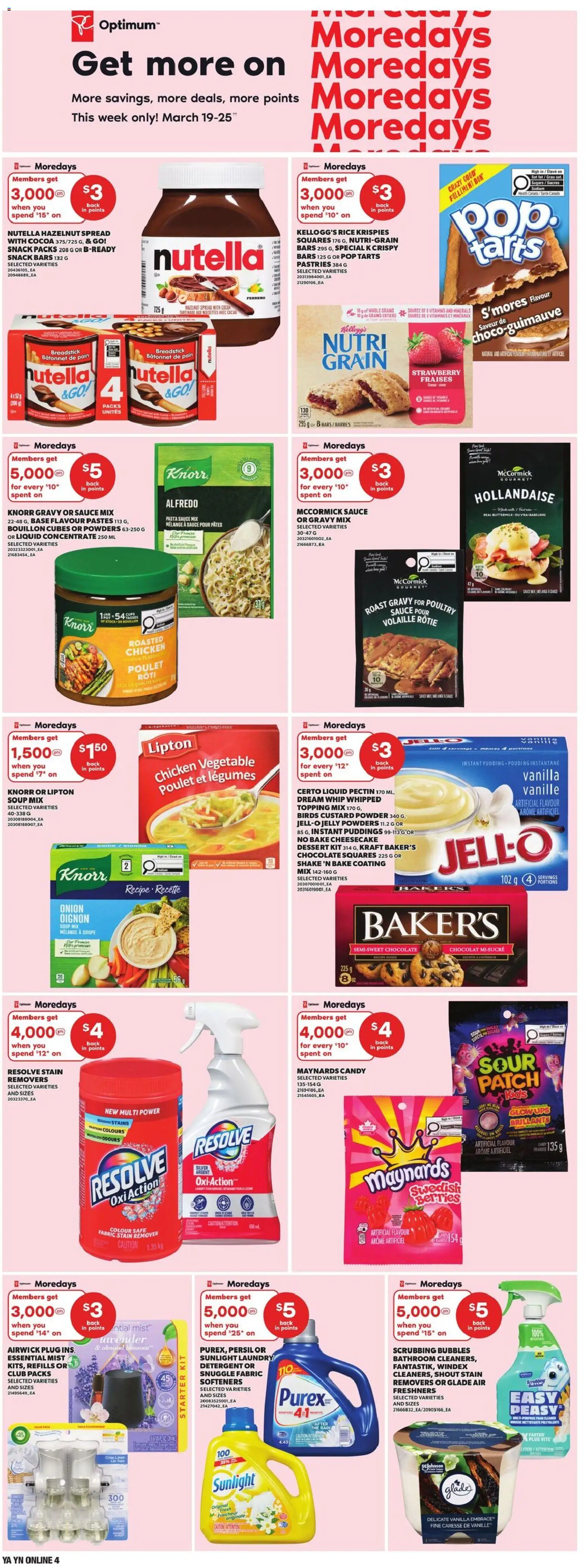 Independent Grocer flyer valid from 19.03.2026 | Page: 7 | Products: Pasta, Powder, Stain remover, Chocolate
