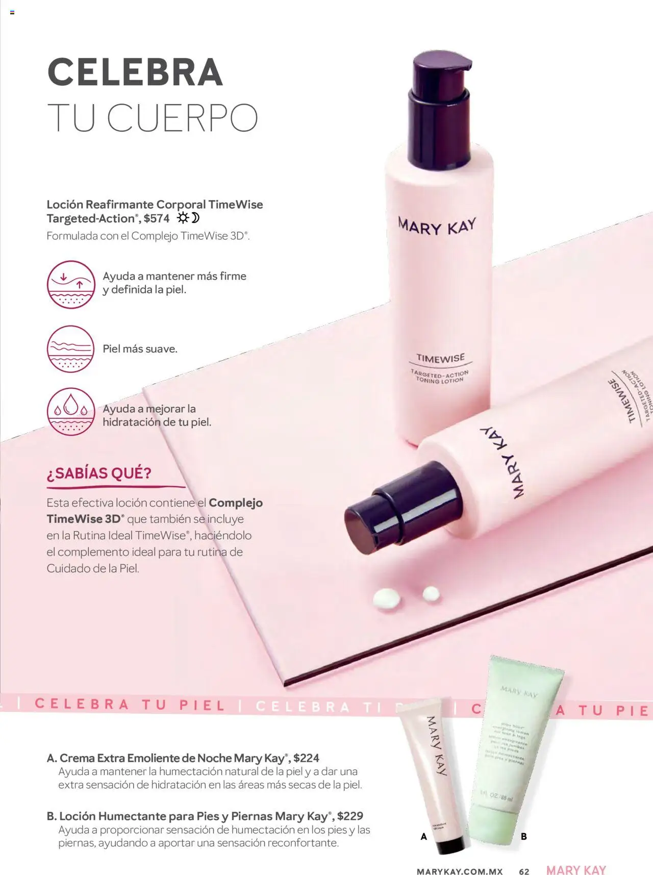 Nuevas ofertas de Mary Kay válidas en toda la República Mexicana desde el 01.07.2025. ¡Encuentra las mejores ofertas en Mary Kay catálogo! | Página: 62 | Productos: Crema, Loción, Body