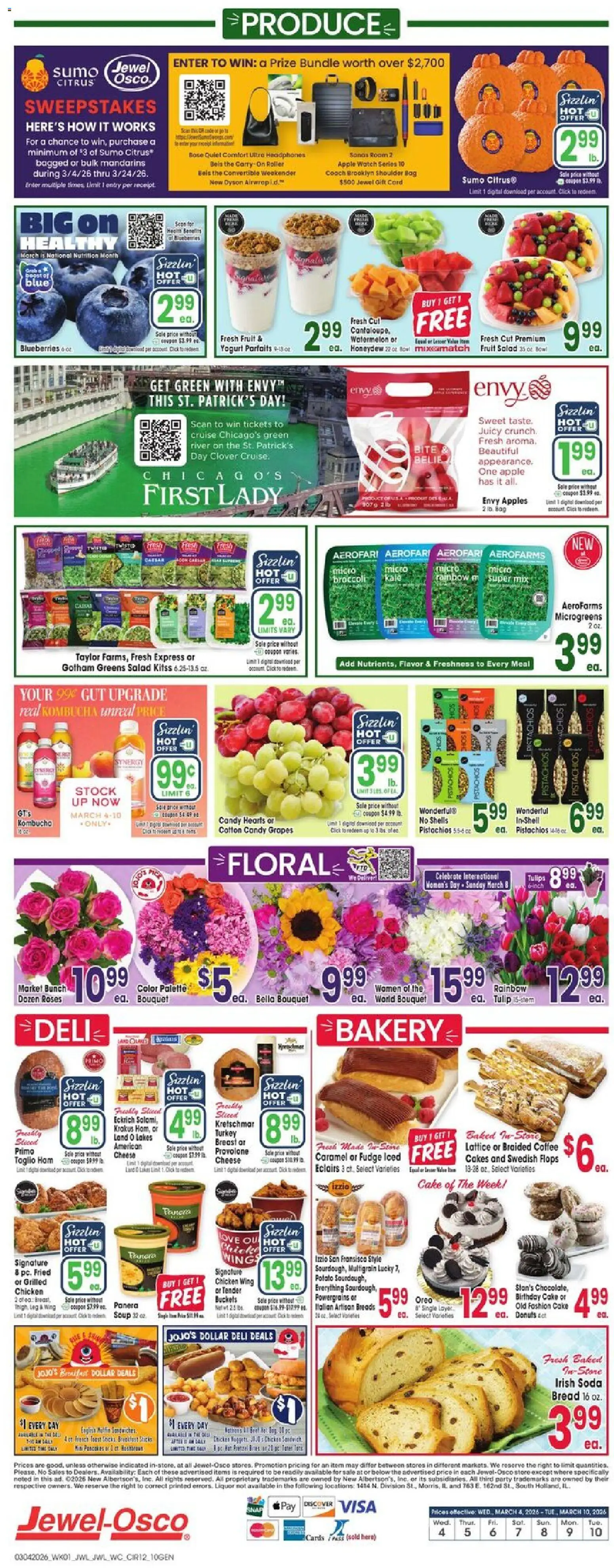 Jewel Osco Weekly Ad - IA - valid from 04.03.2026 | Page: 12 | Products: Yogurt, Coffee, Chocolate, Ham