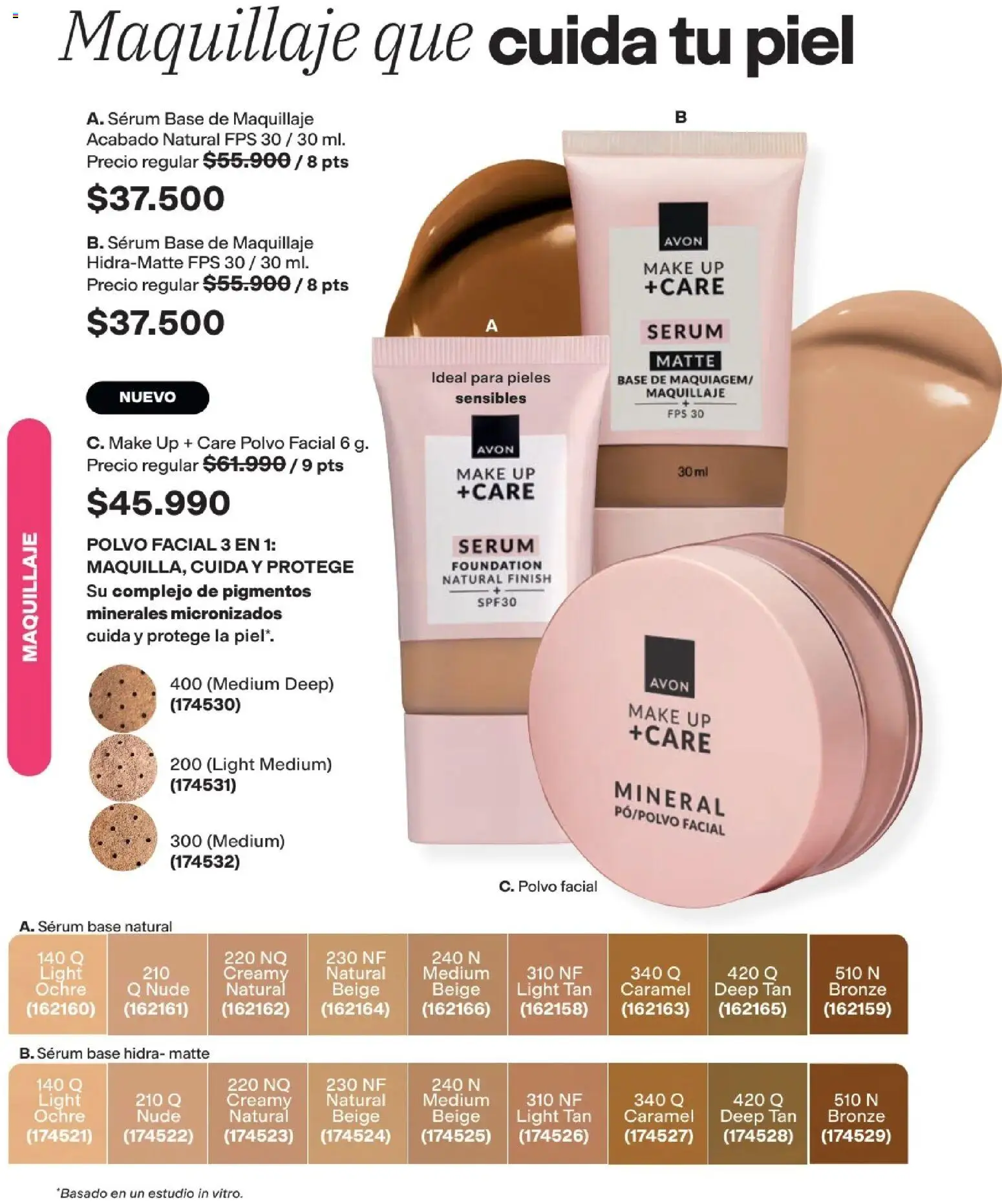 Avon revista - valida desde el 25.03.2026 | Página: 42 | Productos: Base de maquillaje, Serum, Maquillaje, Polvo