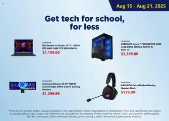 Preview of Canada Computers - Weekly flyer from shop Canada Computers valid from 15.08.2025