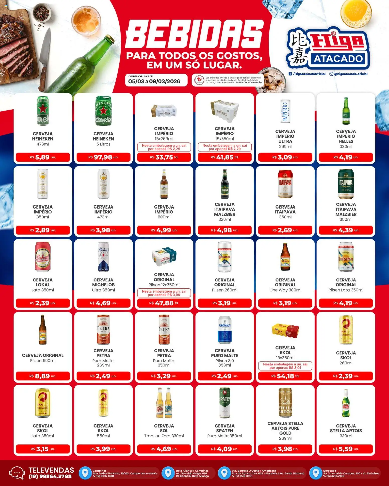 Higa Atacado Folheto - válido de 05.03.2026 | Página: 2 | Produtos: Aliança, Cerveja, Cerveja Heineken, Heineken