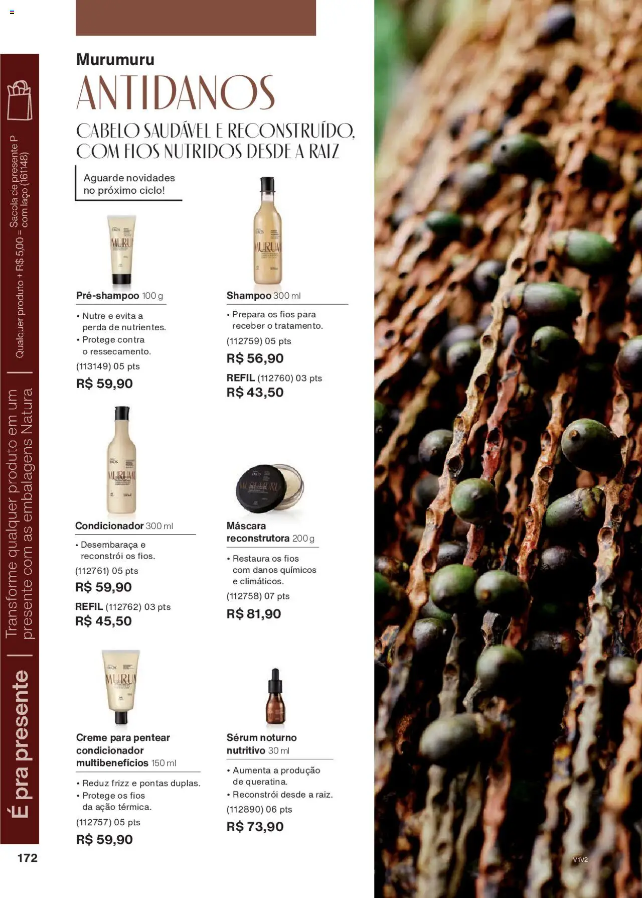 Natura Folheto - válido de 01.10.2025 | Página: 172 | Produtos: Shampoo, Condicionador, Creme, Creme para pentear