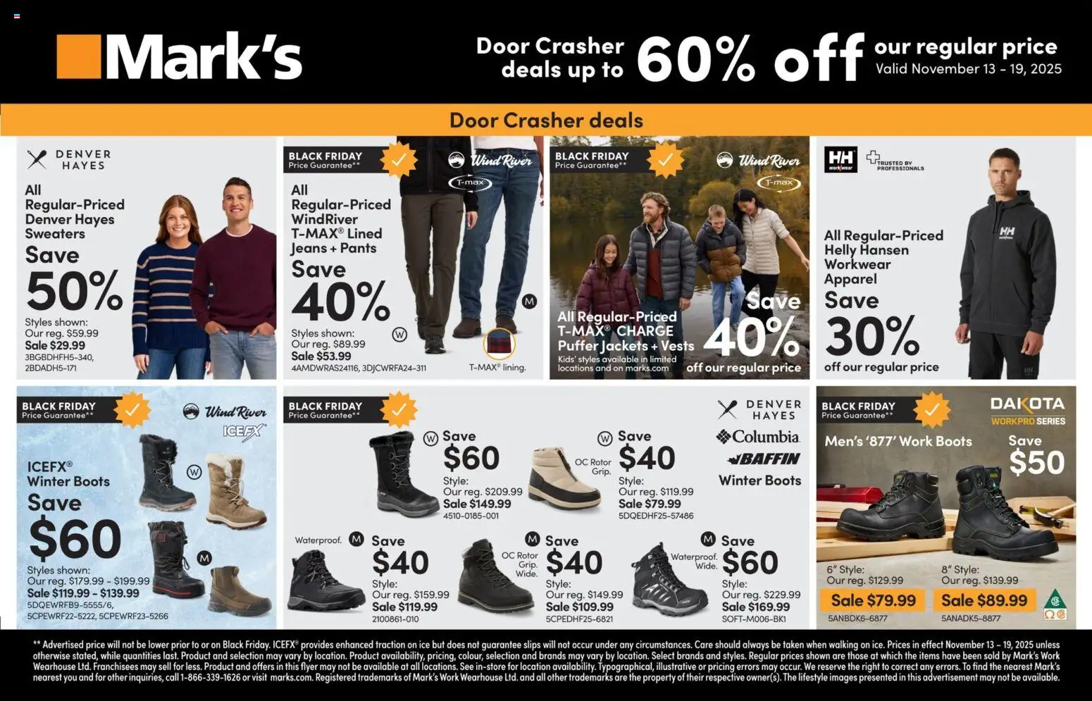 Mark's flyer valid from 13.11.2025 | Page: 2 | Products: Boots, Jeans, Pants