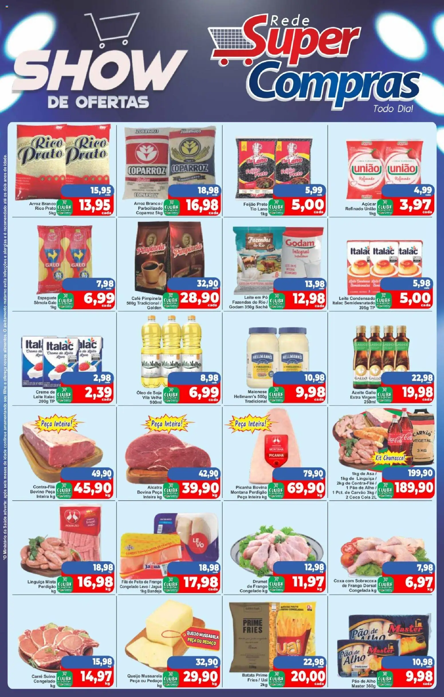 Rede Super Compras Folheto - válido de 13.03.2026 | Página: 2 | Produtos: Feijão, Pão, Creme, Azeite