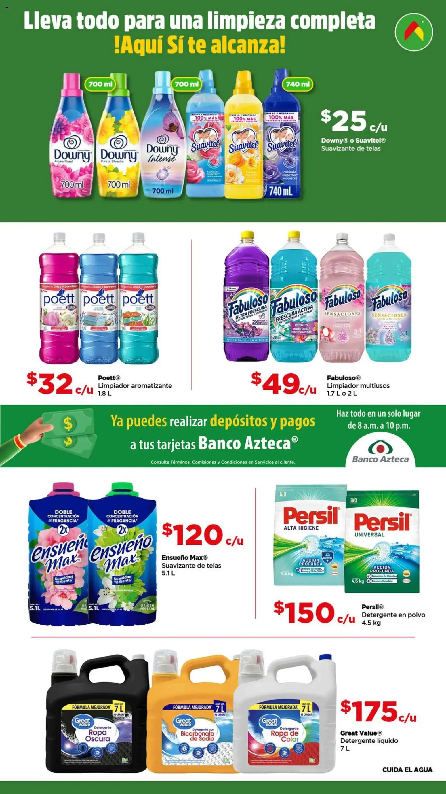 Nuevas ofertas de Bodega Aurrerá válidas en toda la República Mexicana desde el 22.04.2026. ¡Encuentra las mejores ofertas en Bodega Aurrerá folleto Ofertas! | Página: 2 | Productos: Detergente, Agua, Suavizante de telas, Ropa
