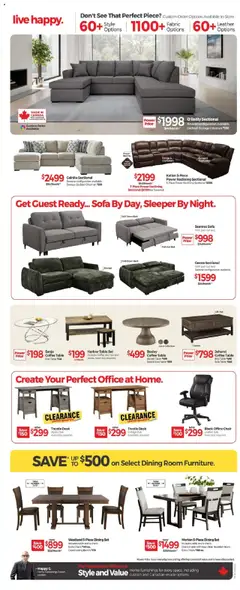 Preview of Tepperman's weekly flyer / circulaire from shop Tepperman's valid from 16.10.2025 | Page: 4 | Products: Bed, Coffee table, Table, Coffee