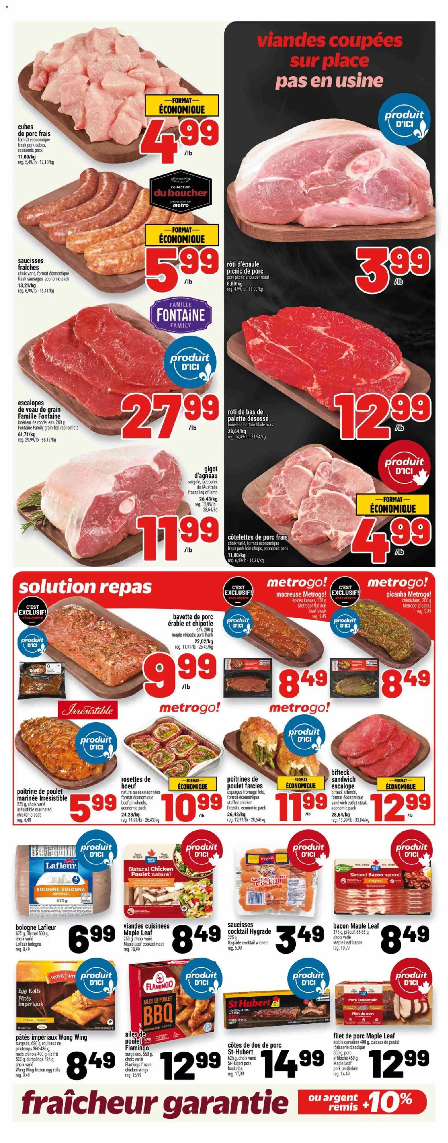 Metro flyer valid from 20.11.2025 | Page: 9 | Products: Beef, Chicken wings, Chicken, Pork