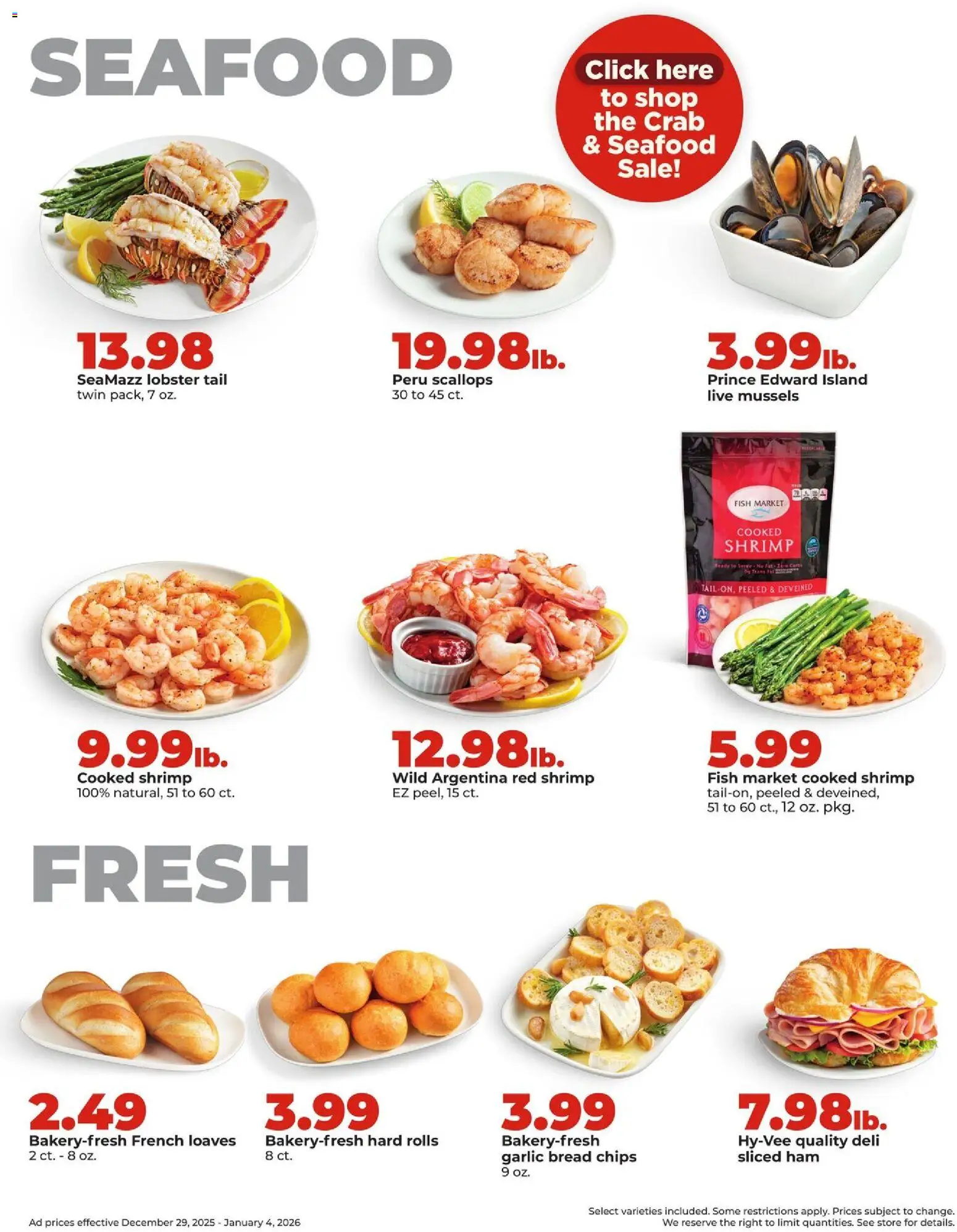 HyVee Weekly Ad - valid from 29.12.2025 | Page: 17 | Products: Ham, Fish, Chips, Garlic