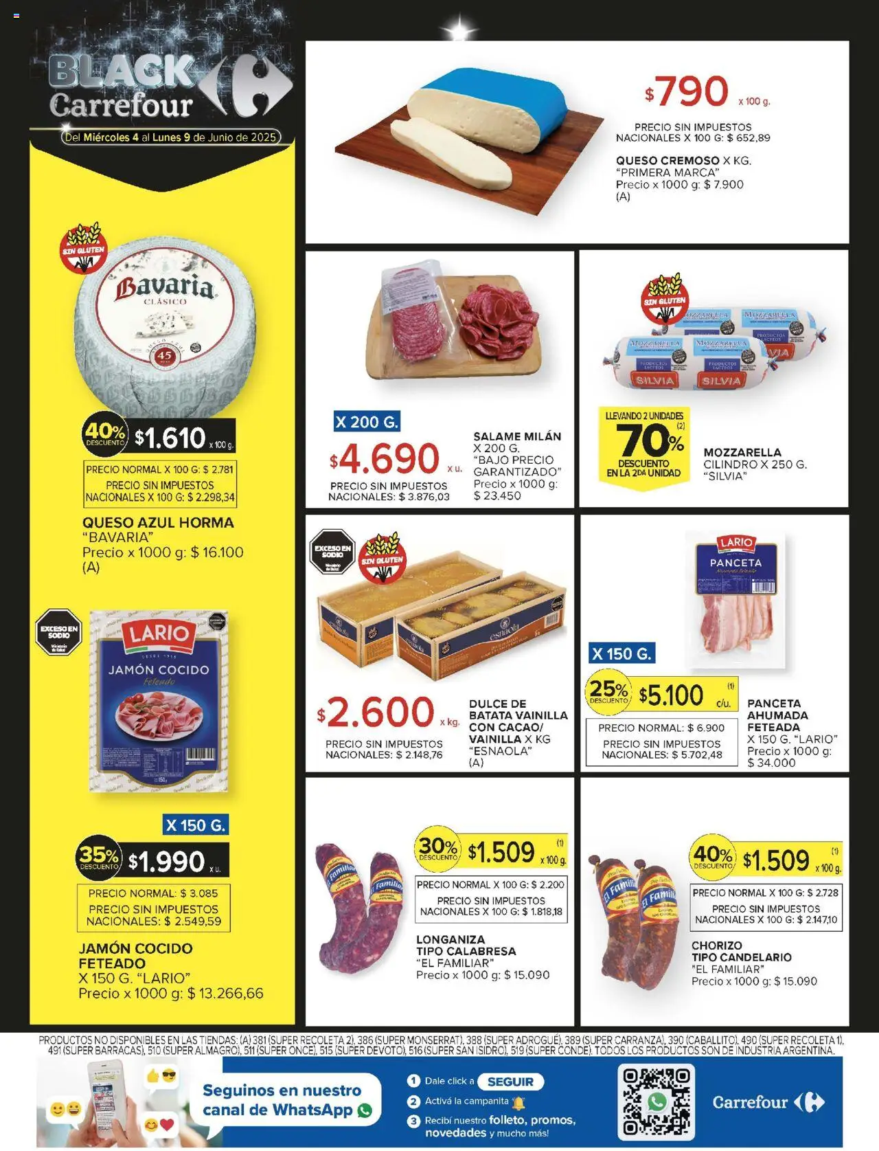 Carrefour Market catálogo │ válido desde el 04.06.2025 | Página: 19 | Productos: Batata, Queso, Chorizo, Jamón