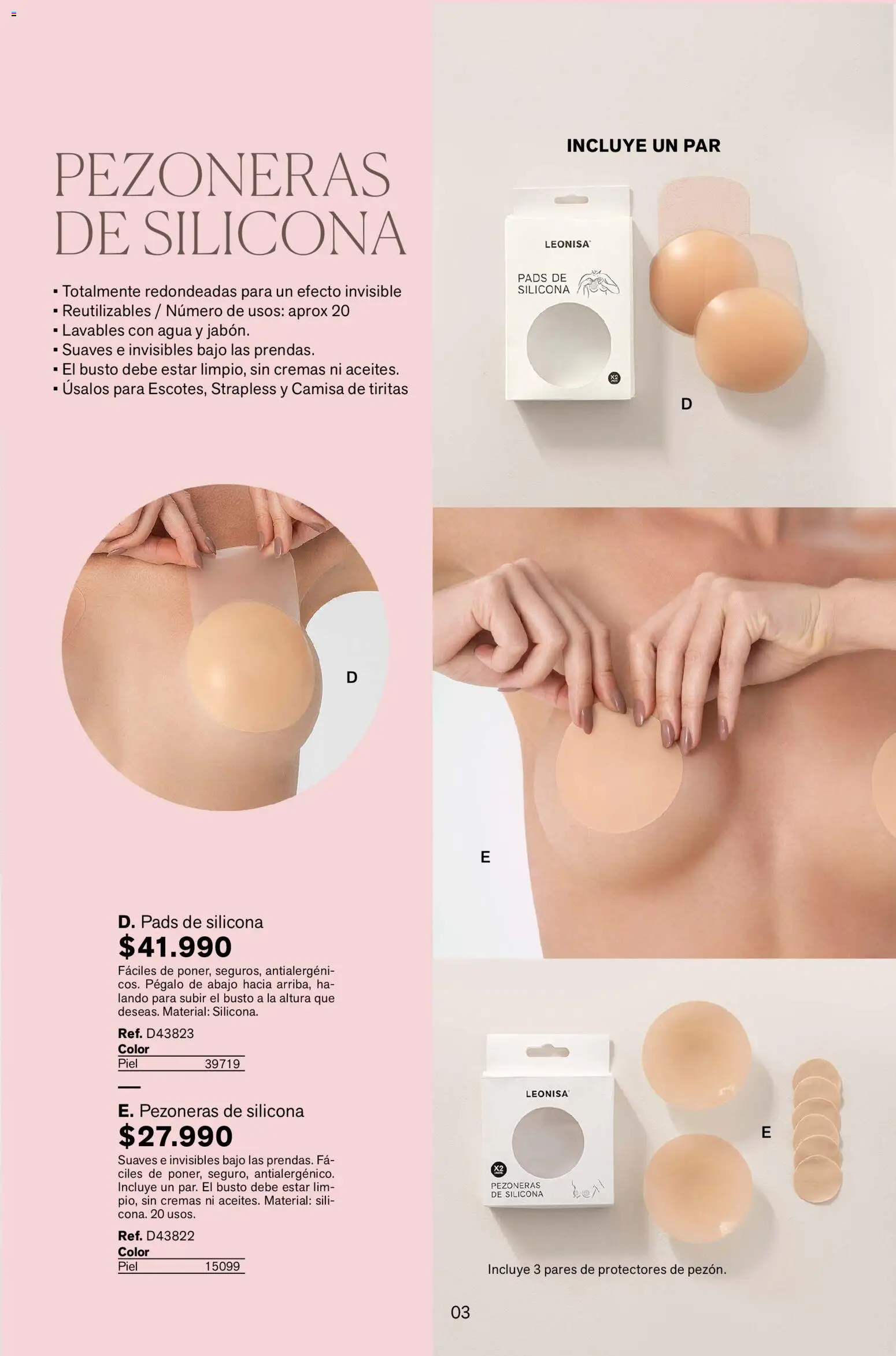 Leonisa revista - valida desde el 01.01.2026 | Página: 3 | Productos: Agua, Camisa