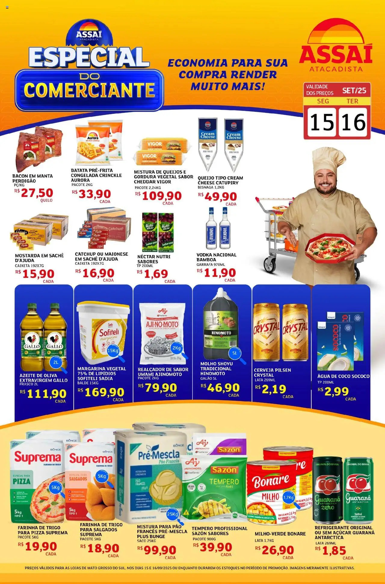 Assaí Atacadista Folheto - válido de 15.09.2025 | Página: 1 | Produtos: Coco, Água de coco, Farinha de trigo, Azeite