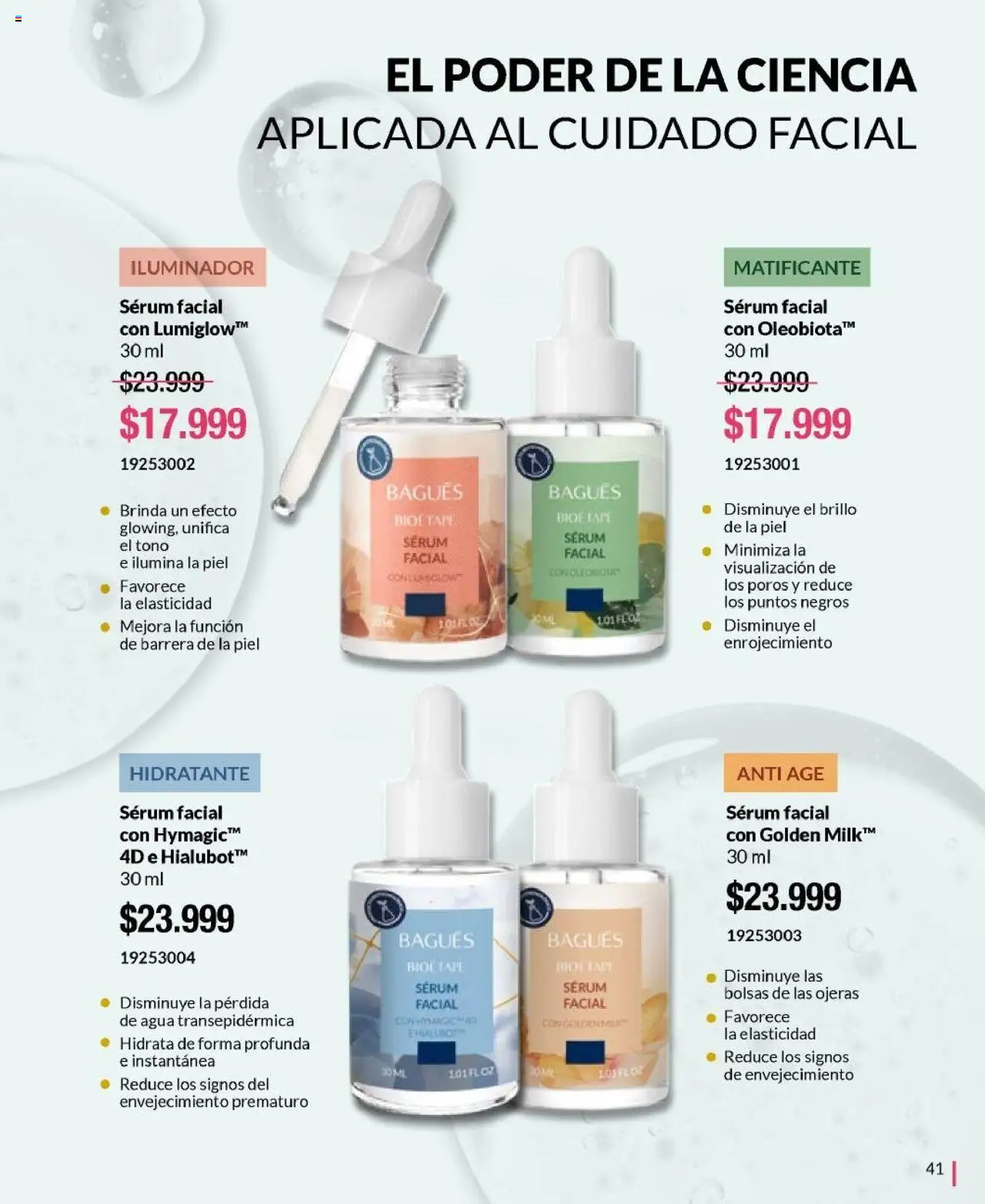 Bagués catálogo │ válido desde el 01.06.2025 | Página: 41 | Productos: Iluminador, Serum, Brillo, Agua