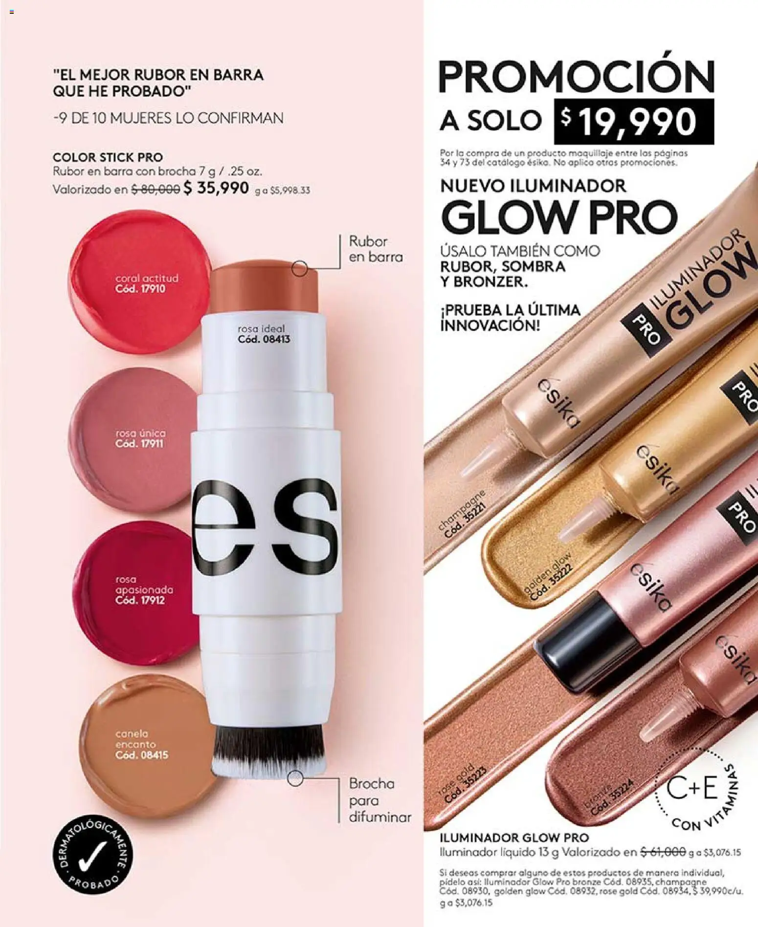 Ésika revista - valida desde el 24.04.2026 | Página: 73 | Productos: Iluminador, Brocha, Maquillaje, Sombra
