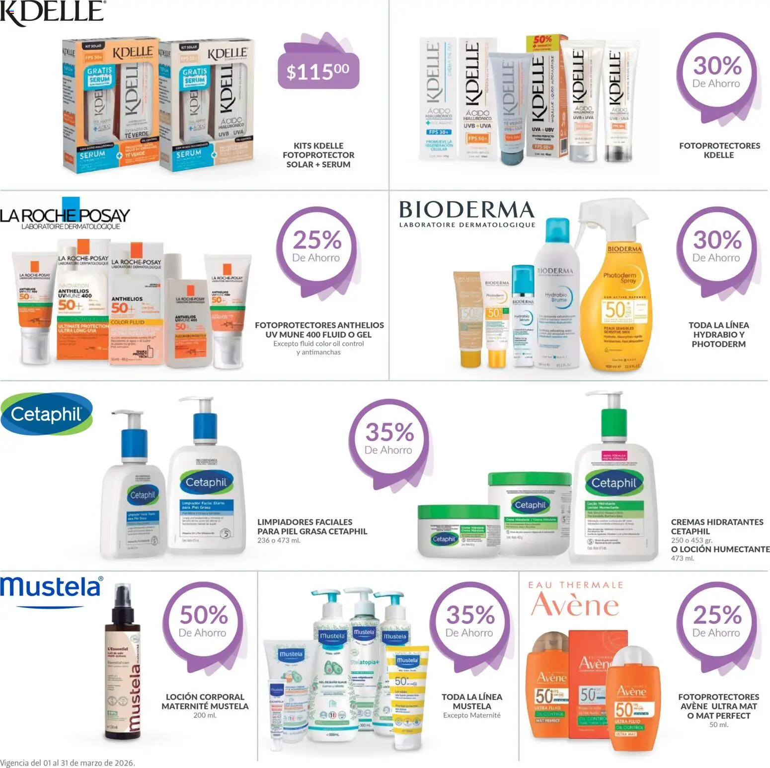 Nuevas ofertas de Farmacia Guadalajara válidas en toda la República Mexicana desde el 01.03.2026. ¡Encuentra las mejores ofertas en Farmacia Guadalajara catálogo Dermo! | Página: 2 | Productos: Loción, Uva, Té, Maquillaje