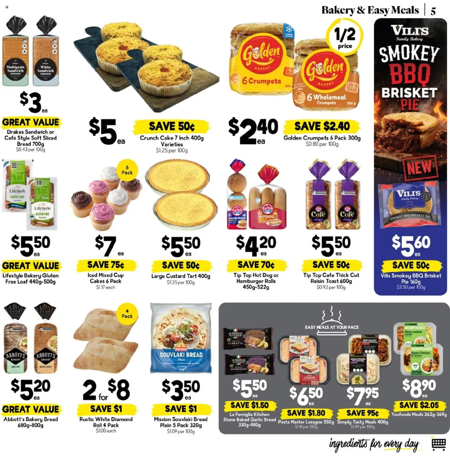 Drakes catalogue - valid from 08.04.2026 | Page: 5 | Products: Chicken, Pasta, Garlic, Bakery