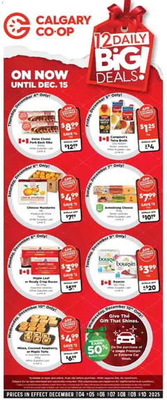 Preview of Calgary Co-op weekly flyer / circulaire from shop Calgary Co-op valid from 04.12.2025
