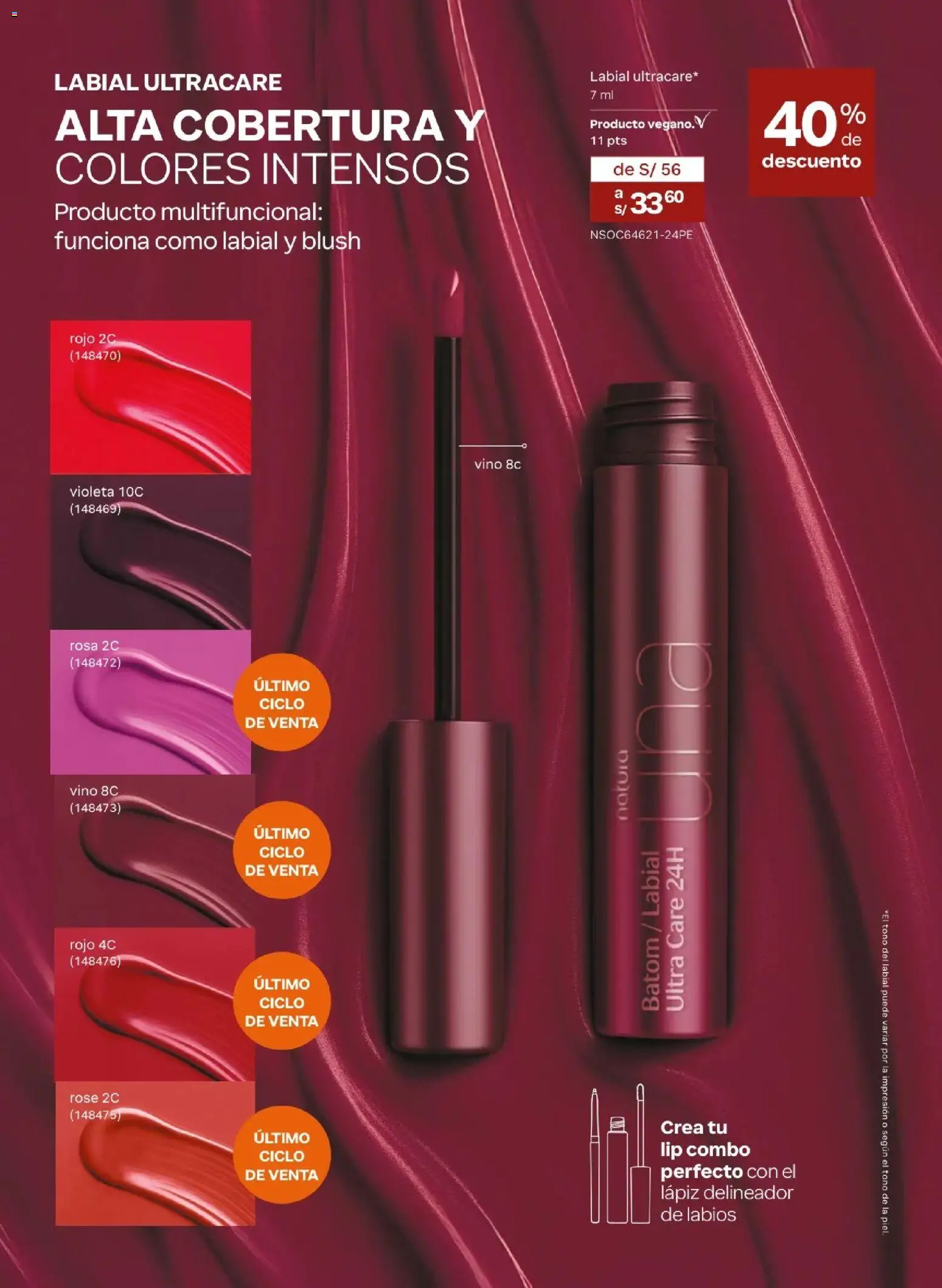 Catálogo Natura válido desde 20.02.2026 | Página: 48 | Productos: Delineador, Vino