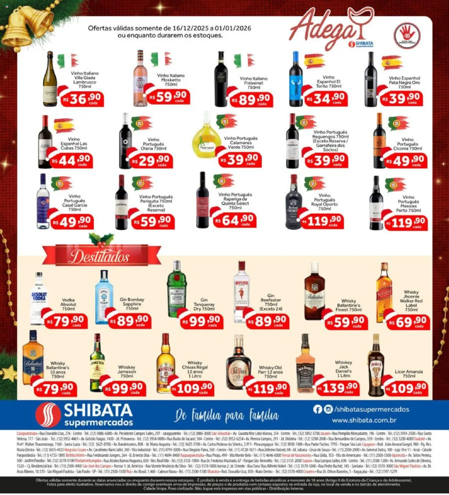 Shibata Folheto - válido de 16.12.2025 | Página: 8 | Produtos: Licor, Vinho, Gin, Vodka