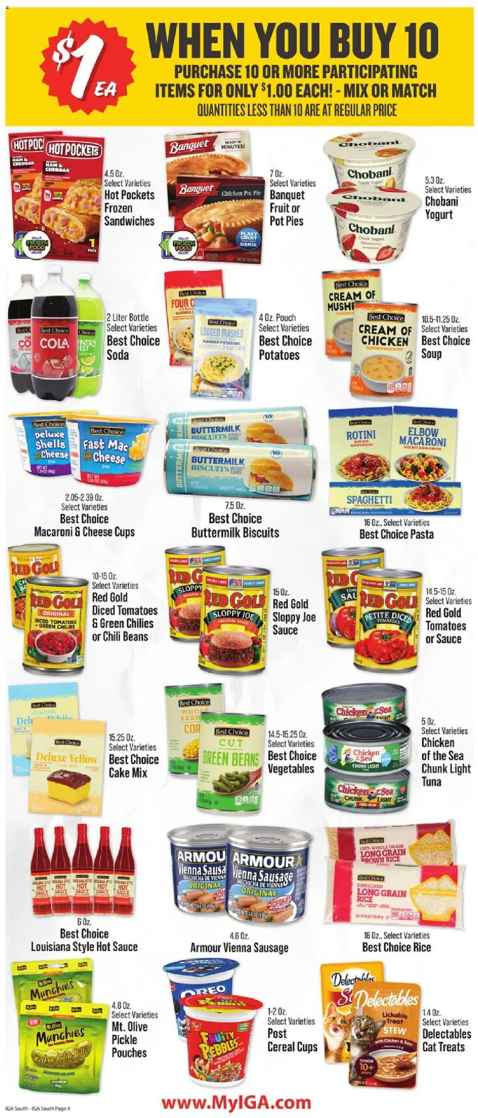 IGA Weekly Ad - valid from 25.02.2026 | Page: 6 | Products: Ham, Cream, Potatoes, Sausage