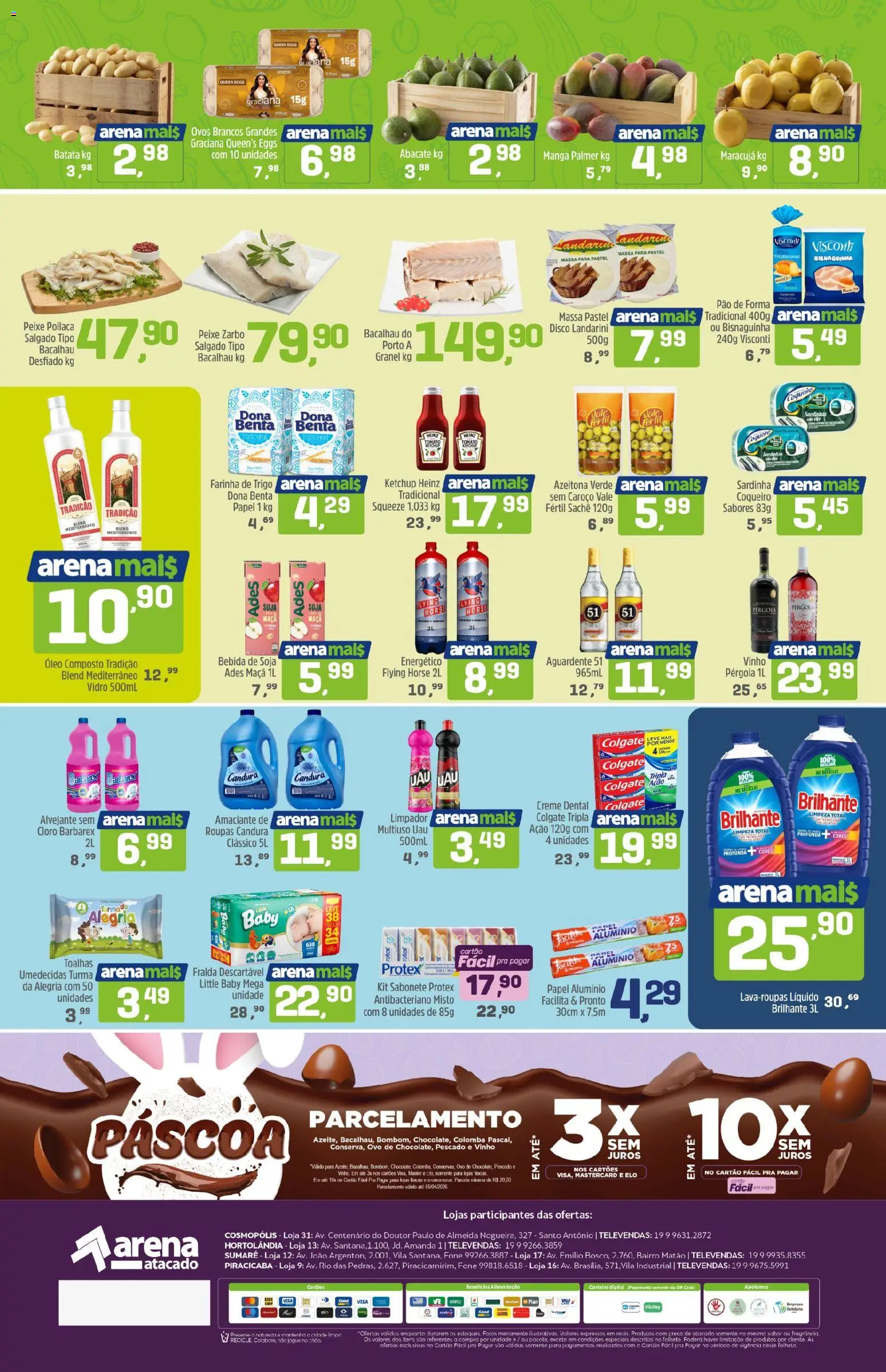 Arena Atacado Folheto - válido de 27.03.2026 | Página: 2 | Produtos: Energético, Creme, Sabonete, Creme dental
