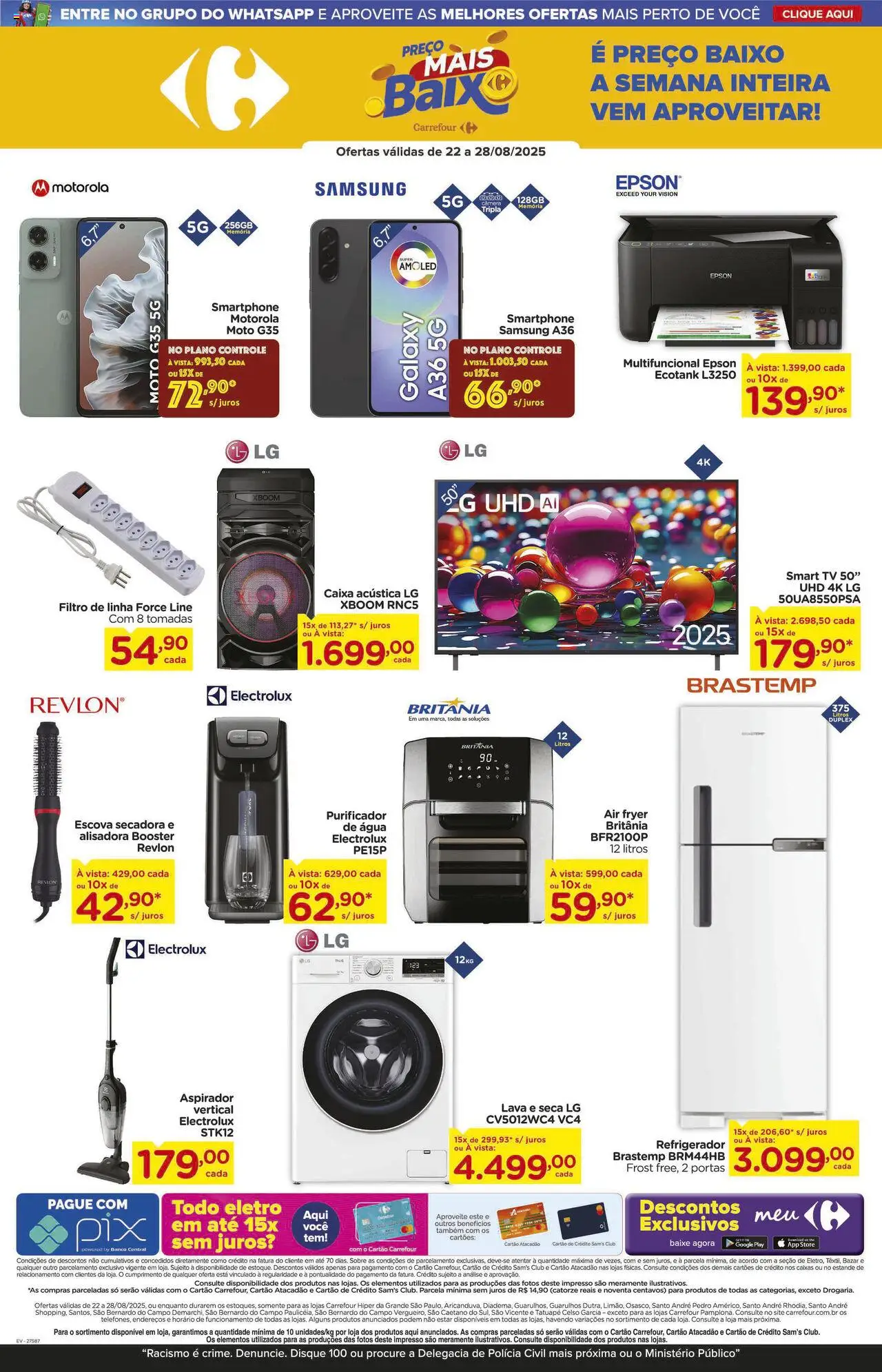 Carrefour Folheto - válido de 22.08.2025 | Página: 13 | Produtos: Caixa acústica, Multifuncional, Caixa, Tv