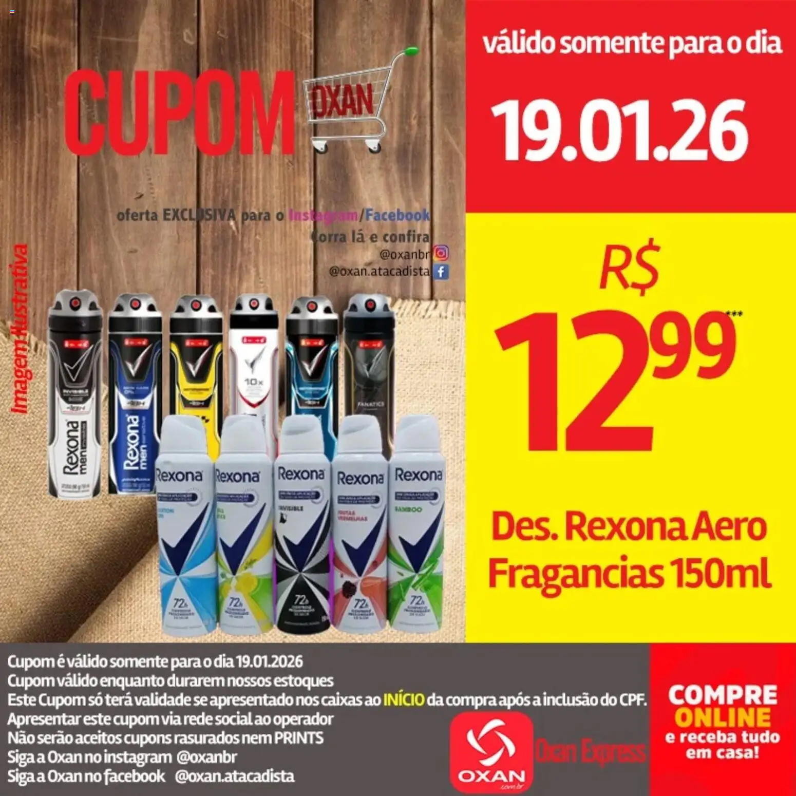 Oxan Atacadista Folheto - válido de 19.01.2026 | Página: 15 | Produtos: Rexona