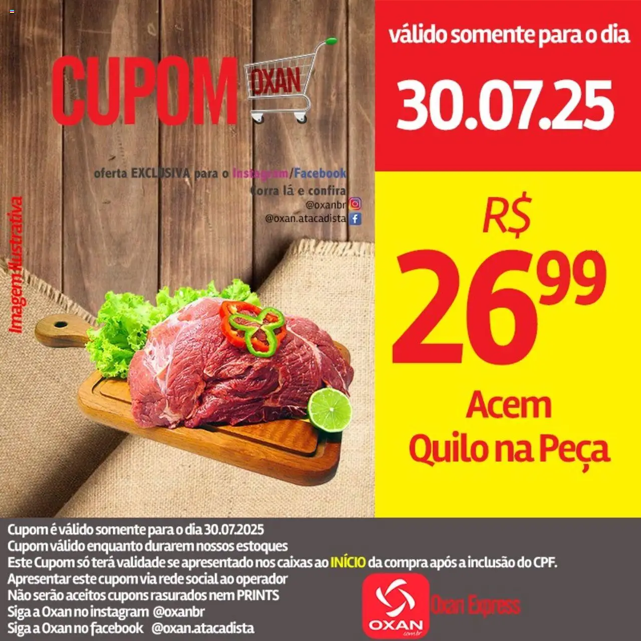 Oxan Atacadista Folheto - válido de 30.07.2025 | Página: 15 | Produtos: Acém