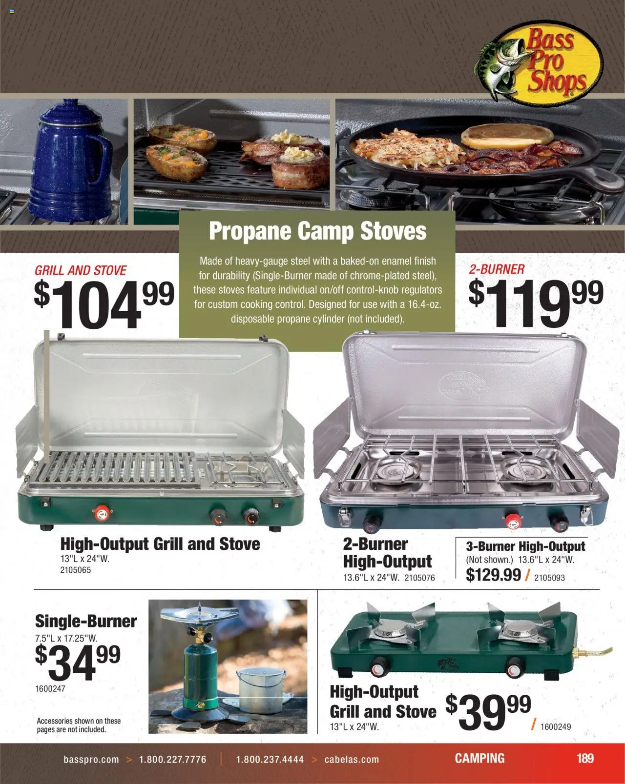 Cabela's Hunting Master 25 - valid from 11.08.2025 | Page: 189 | Products: Stove, Grill
