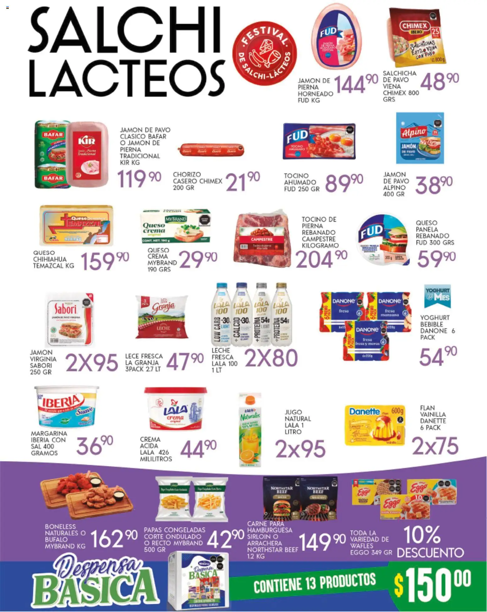 Nuevas ofertas de Alsuper válidas en toda la República Mexicana desde el 18.11.2025. ¡Encuentra las mejores ofertas en Alsuper folleto Durango! | Página: 3 | Productos: Salchicha, Crema, Jamón, Jugo