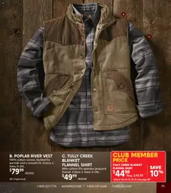 Preview of Cabela's weekly ads valid from 01.10.2025 | Page: 71 | Products: Blanket, Shirt, Vest