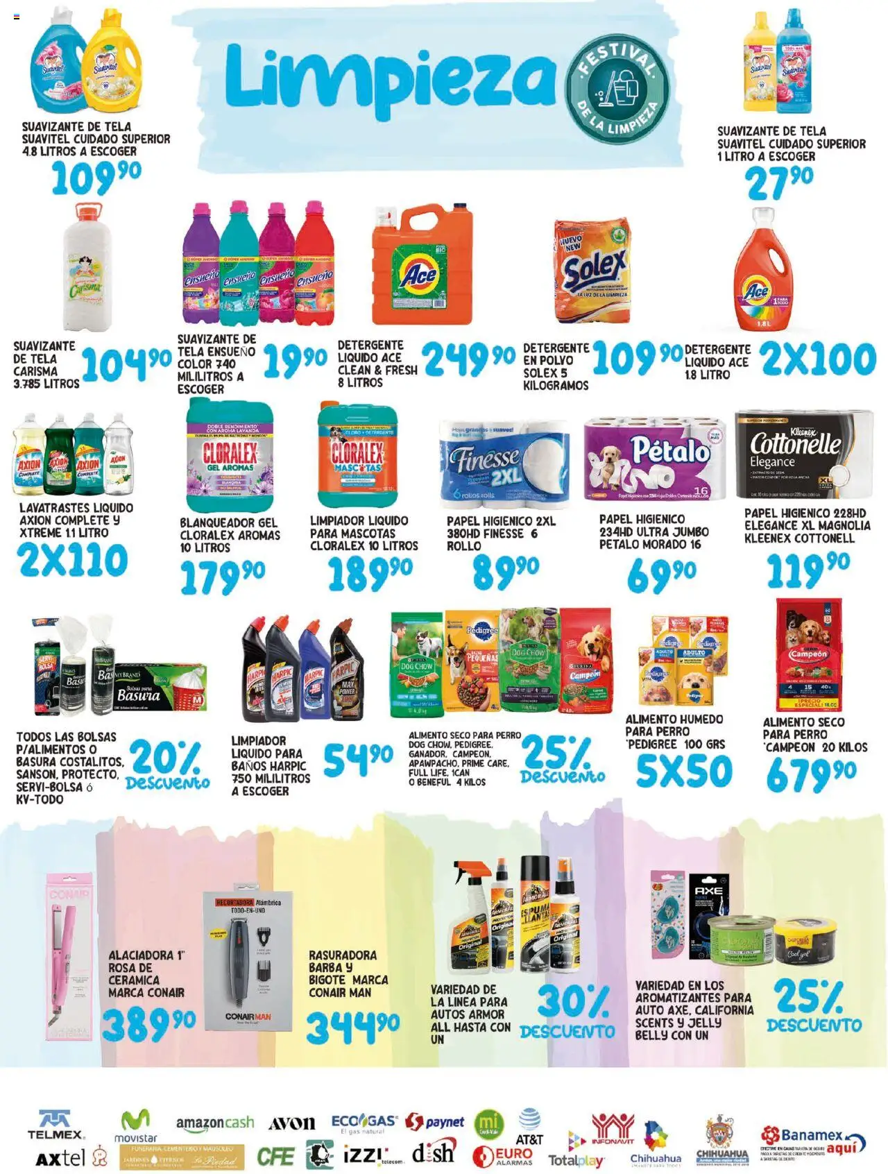 Nuevas ofertas de Alsuper válidas en toda la República Mexicana desde el 26.08.2025. ¡Encuentra las mejores ofertas en Alsuper folleto! | Página: 5 | Productos: Suavizante, Limpiador, Cloro, Rasuradora