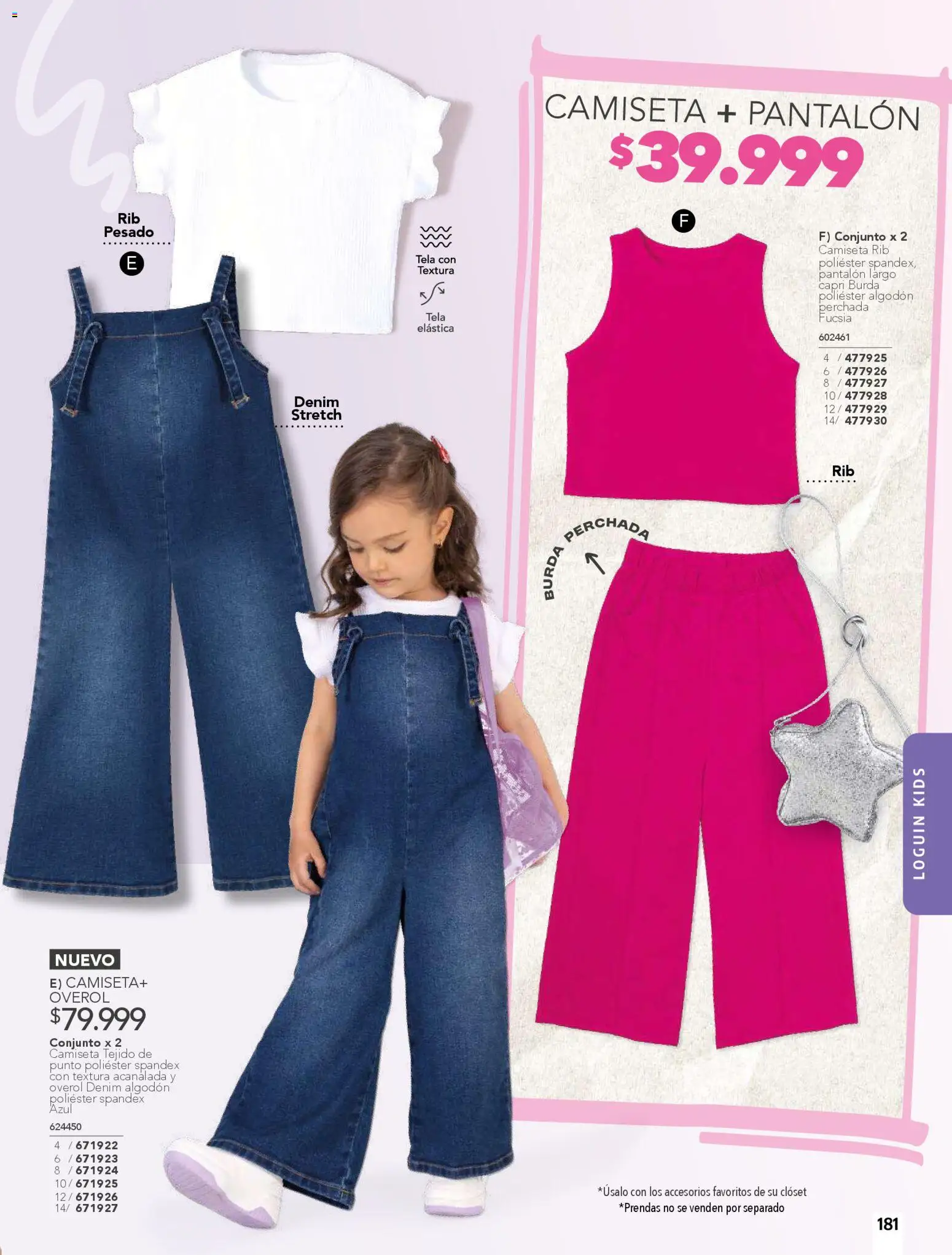 Pacifika revista - valida desde el 01.02.2026 | Página: 181 | Productos: Camiseta, Clóset, Conjunto, Overol