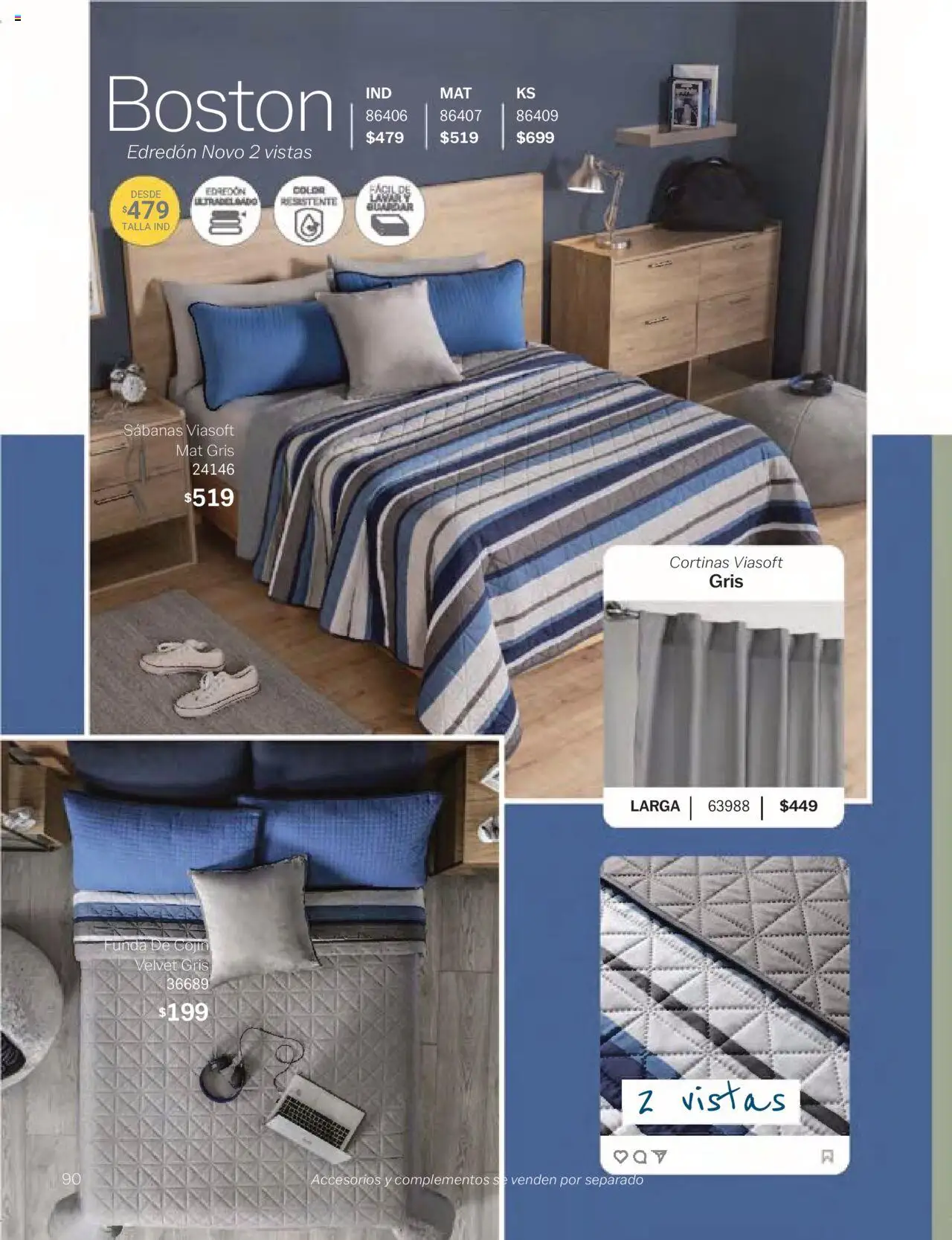 Nuevas ofertas de Vianney válidas en toda la República Mexicana desde el 24.01.2025. ¡Encuentra las mejores ofertas en Vianney catálogo Chavos! | Página: 92 | Productos: Funda, Sabanas, Cortinas