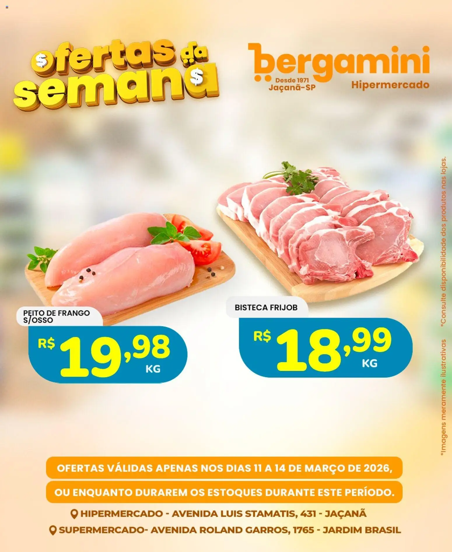 Supermercado Bergamini Folheto - válido de 11.03.2026 | Página: 5 | Produtos: Frango, Peito de frango