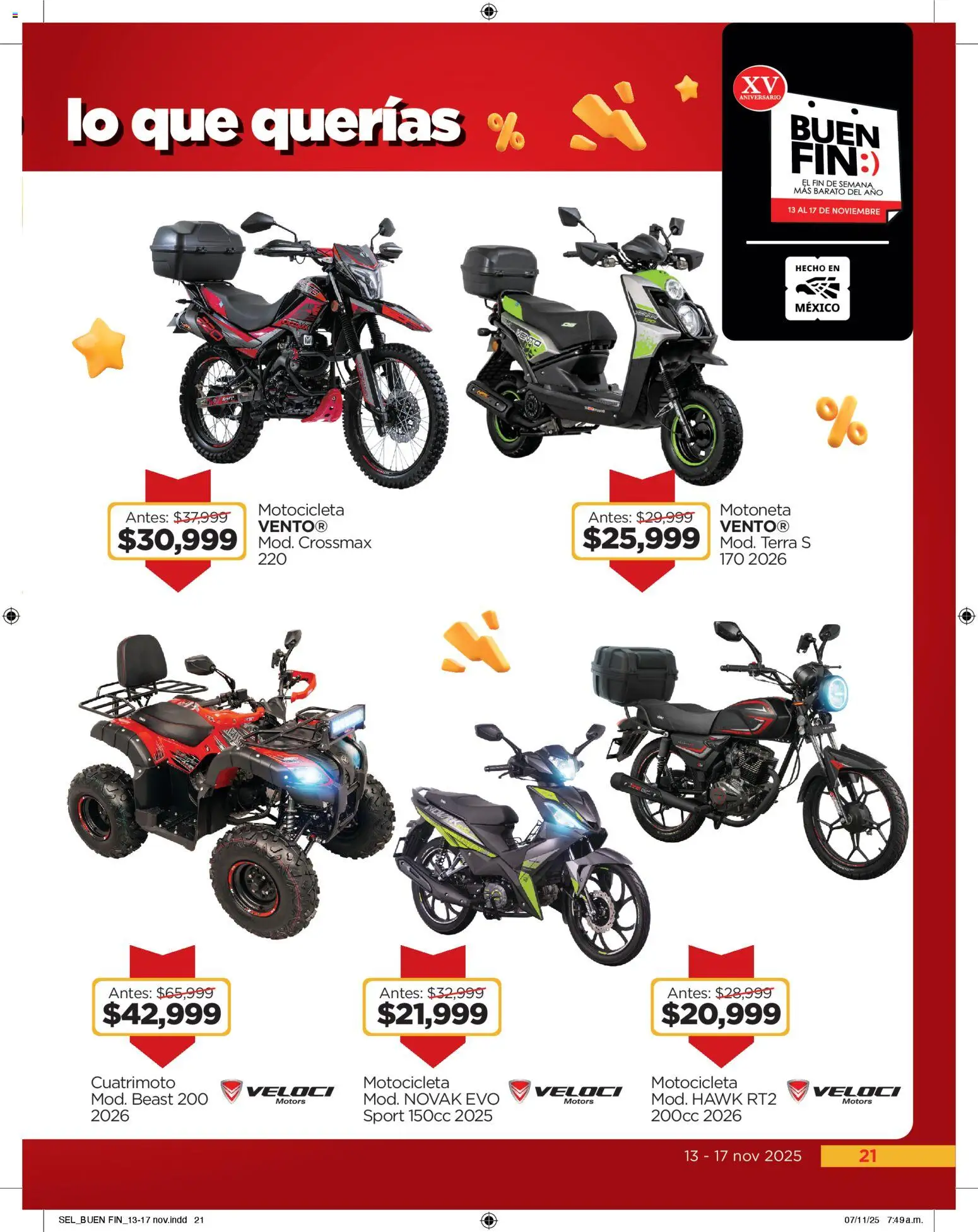 Nuevas ofertas de Chedraui válidas en toda la República Mexicana desde el 13.11.2025. ¡Encuentra las mejores ofertas en Chedraui Buen Fin! | Página: 21